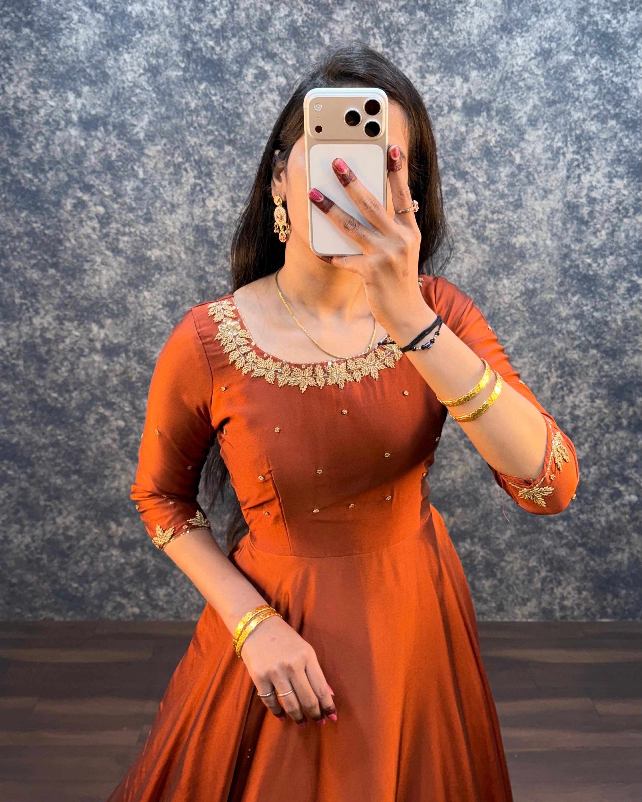 Premium Handwork Gowns with Dupatta