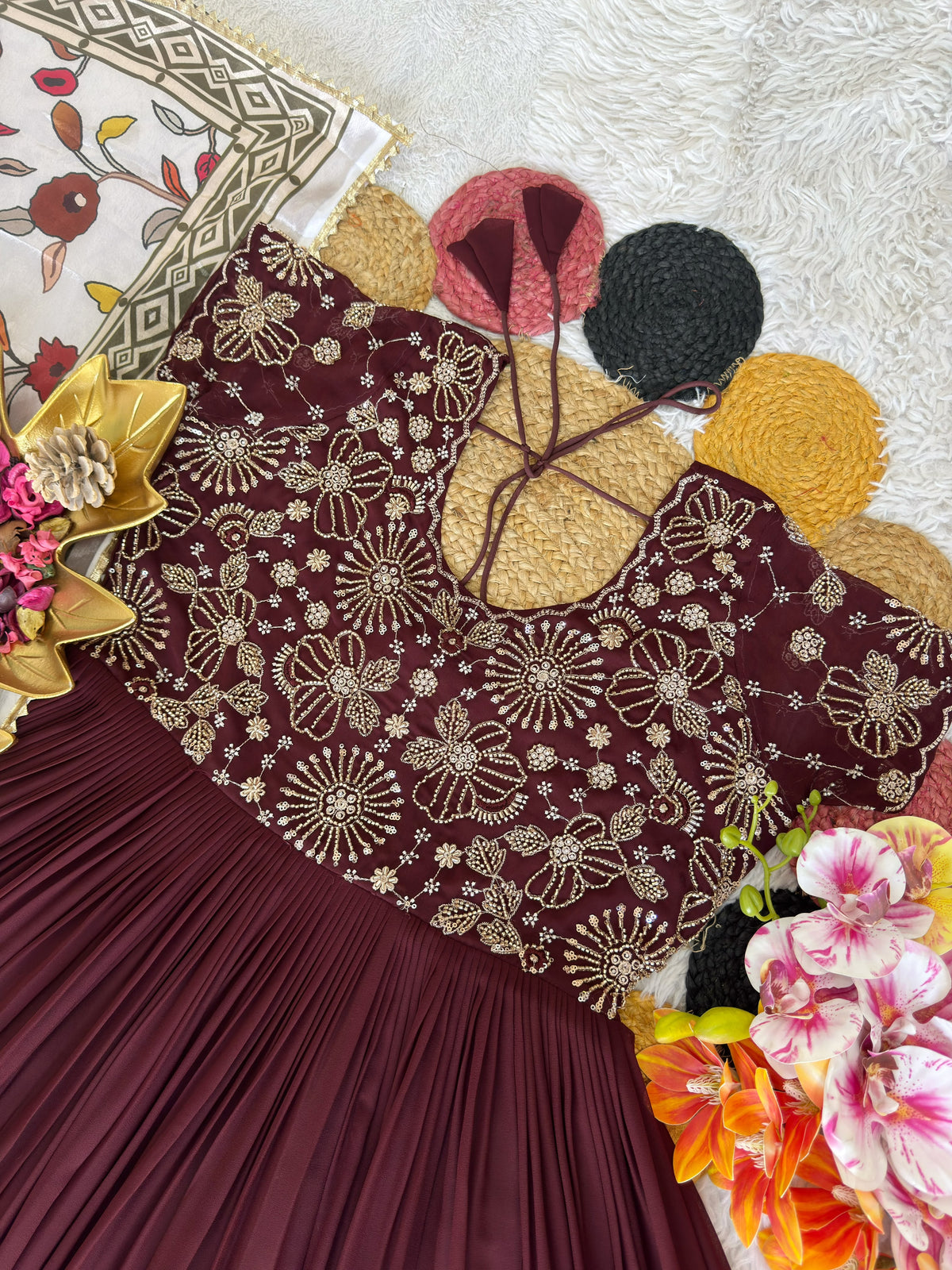 Designer Gown with Duppata