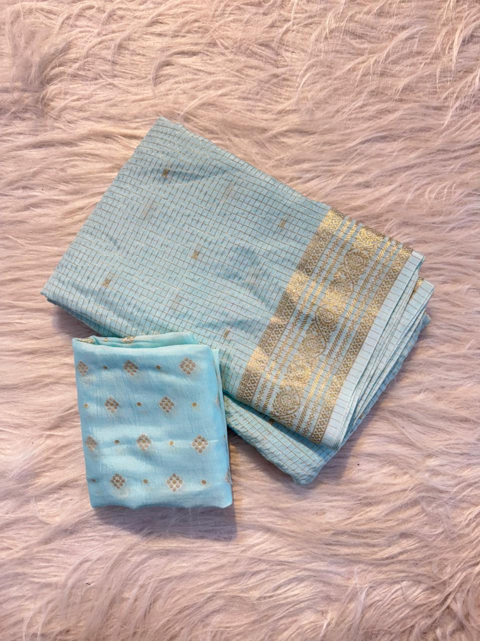 Pure Viscose Chinnon Sarees