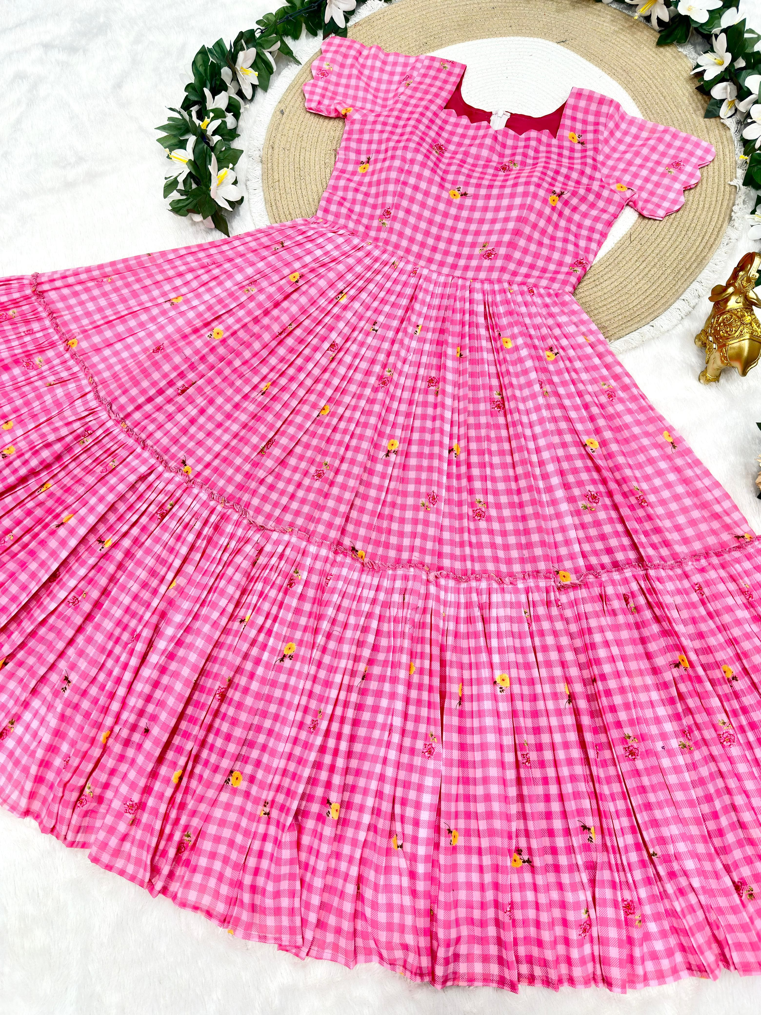 Pure Mul cotton floral frocks