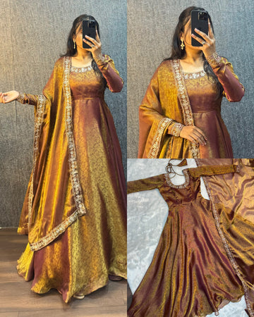Festive Gown with Duppata