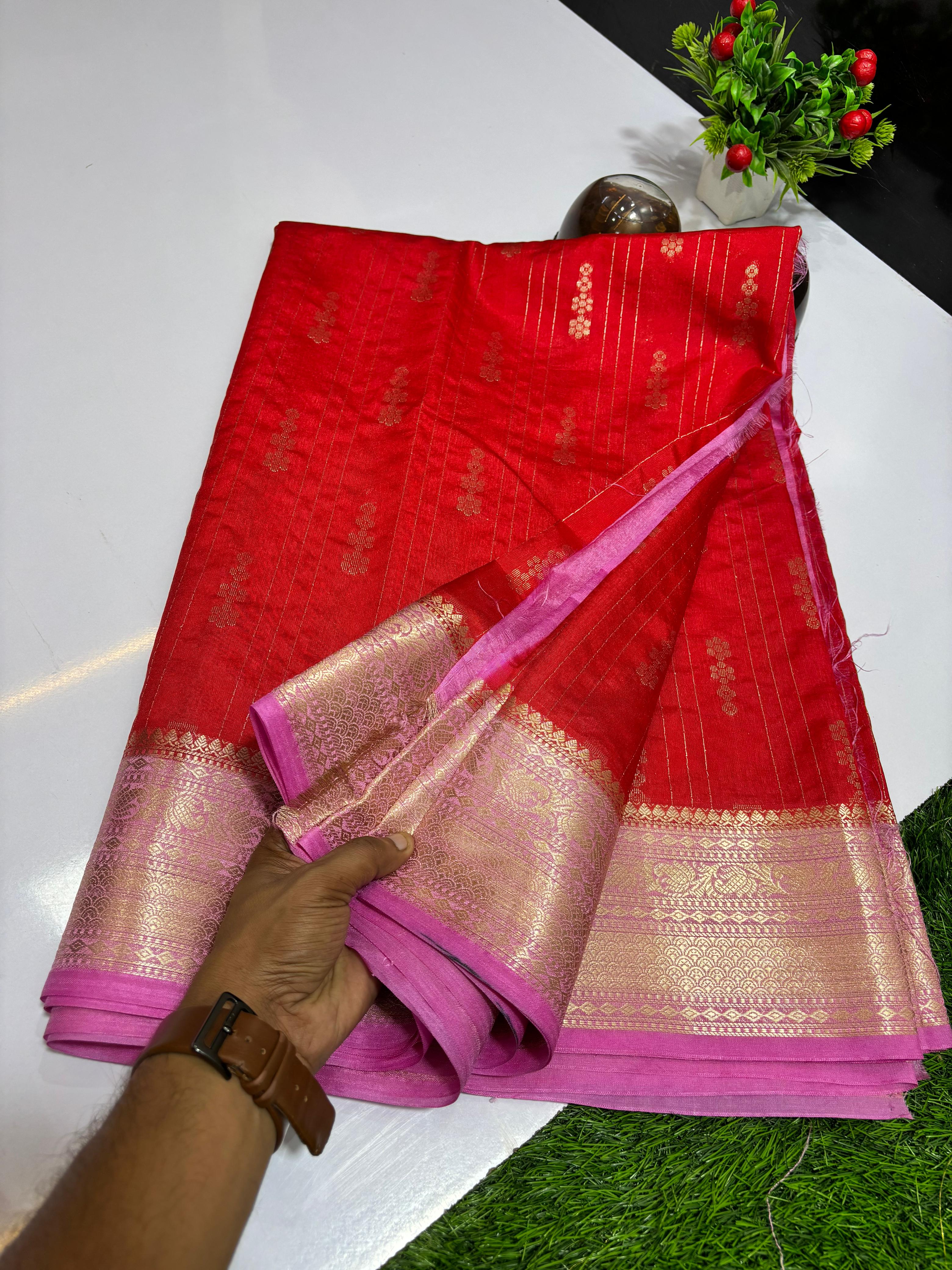 Banarasi Chiniya Soft Silk Saree