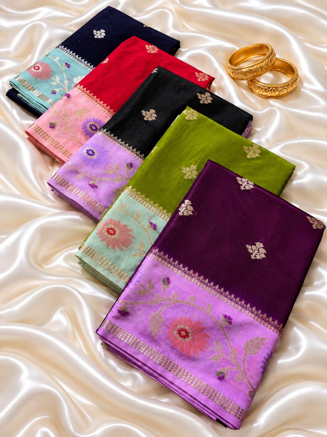 Premium Banarasi Katan Silk Soft Fab Sarees 