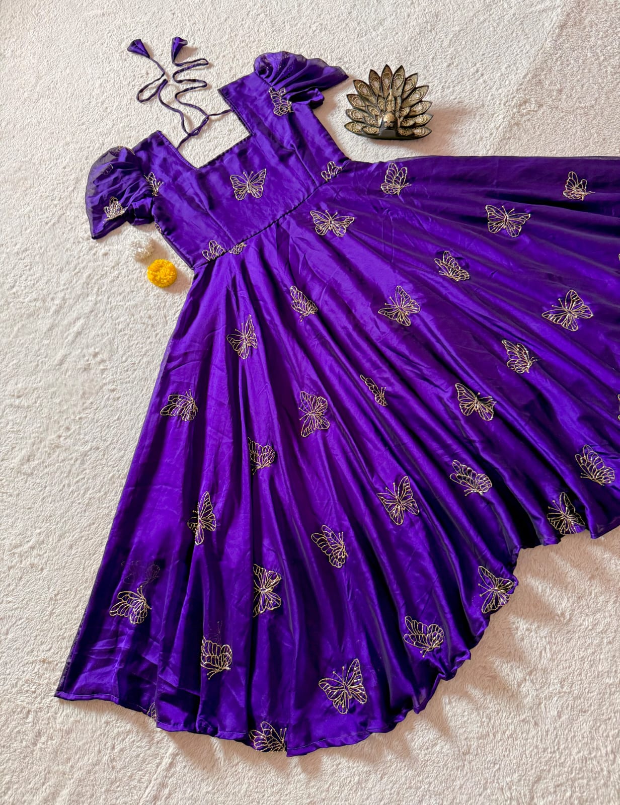 Beautiful Butterfly Designer Beats Sequance Work Dress