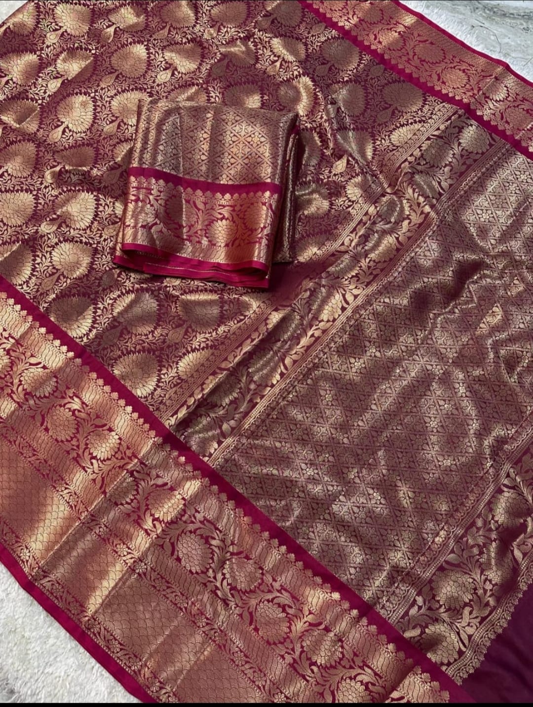 Banarasi katan Soft Tissue Silk