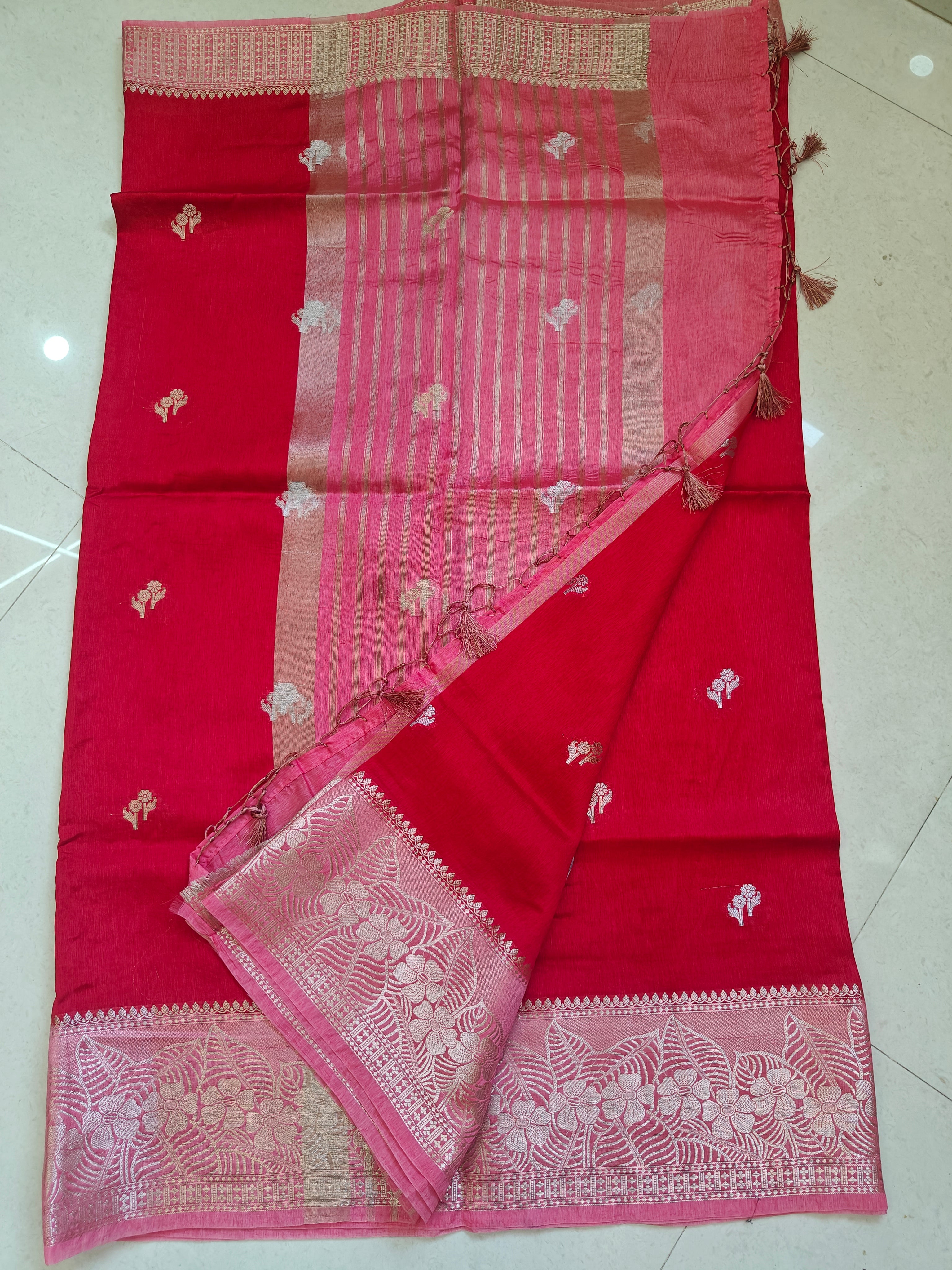 Premium Banarasi Green Mango Sarees
