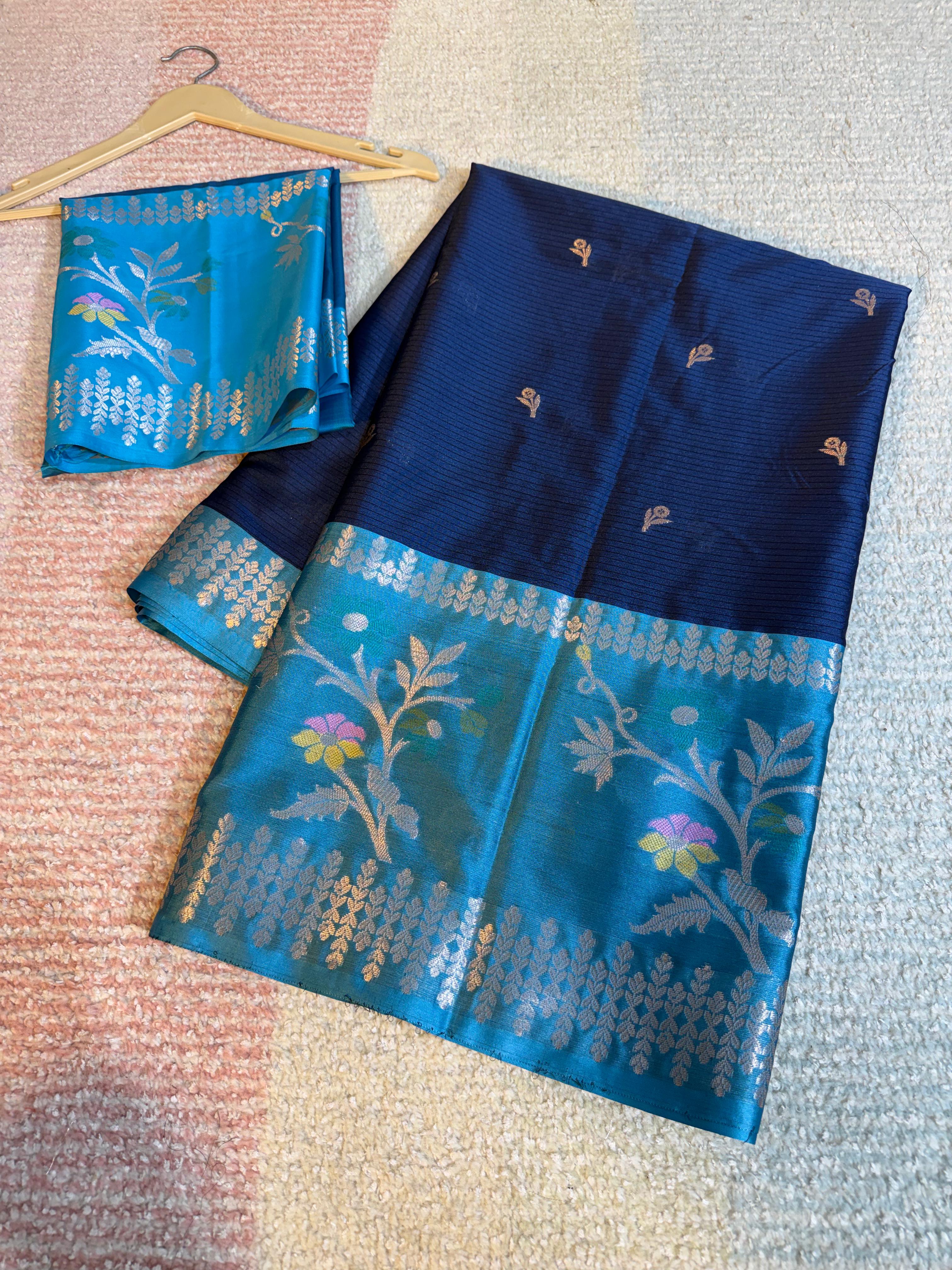 Banarasi soft pattu with Kanchi Border