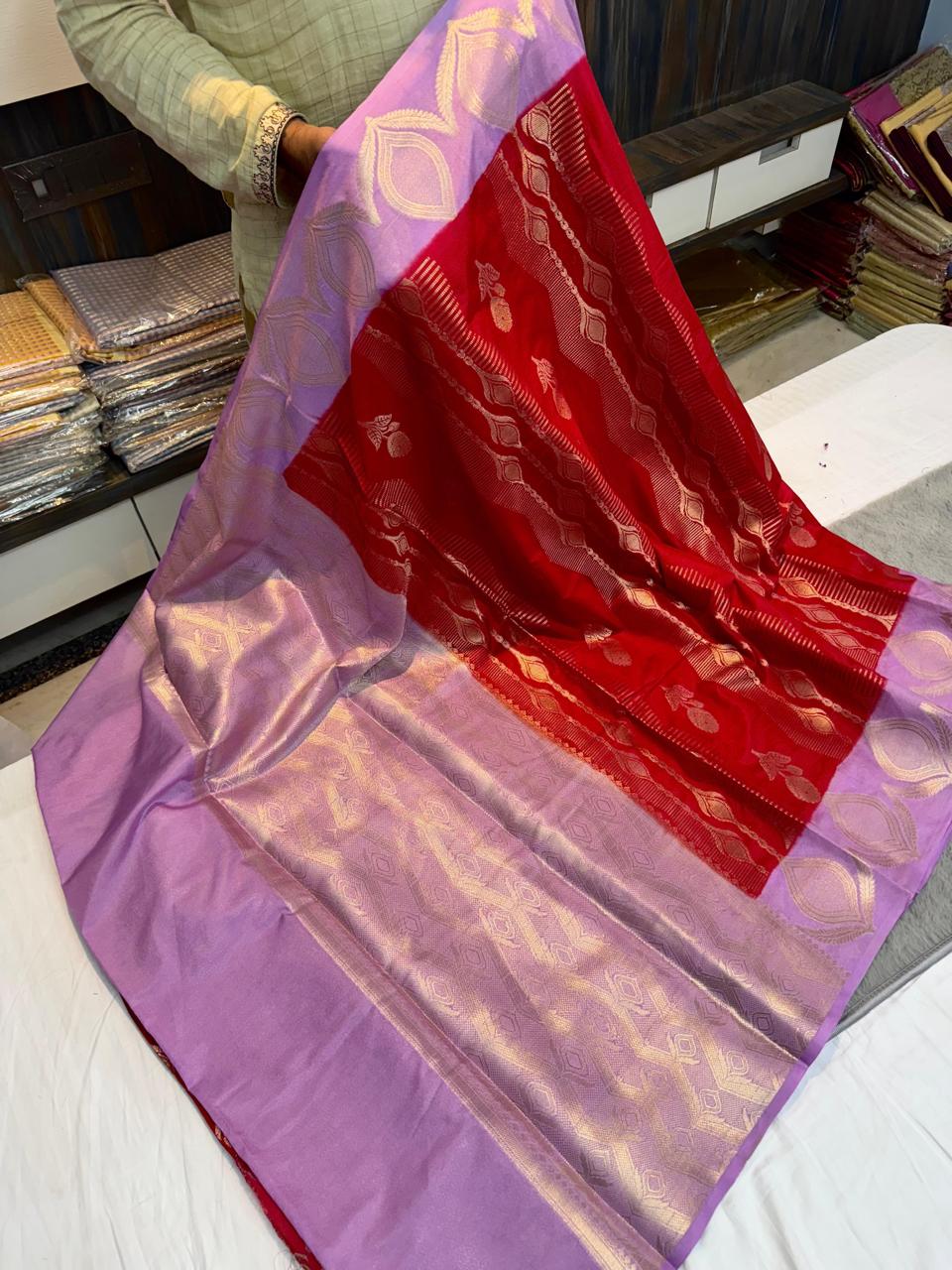 Soft Banarasi Dupion Silk Saree