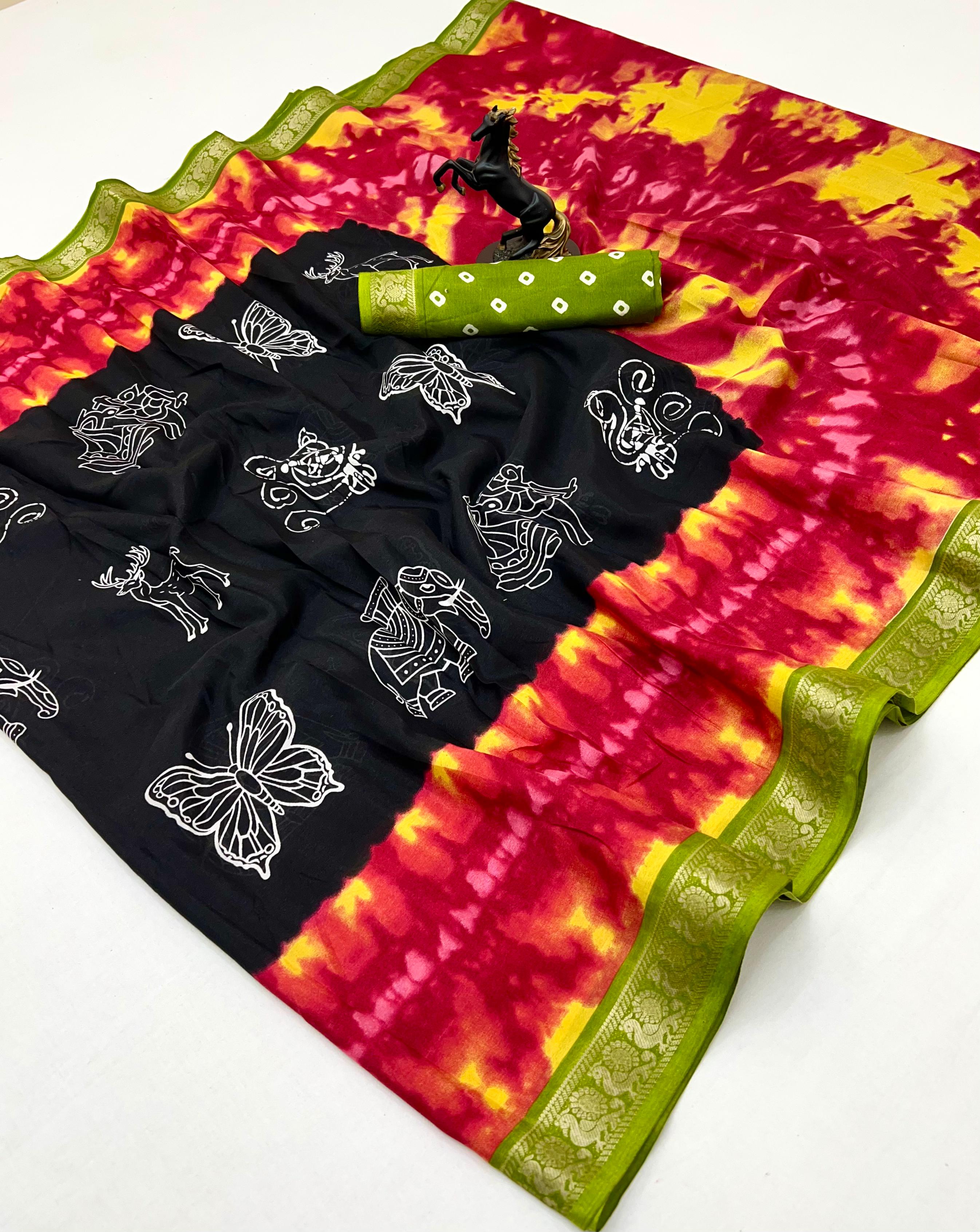 Viscose soft silk sarees