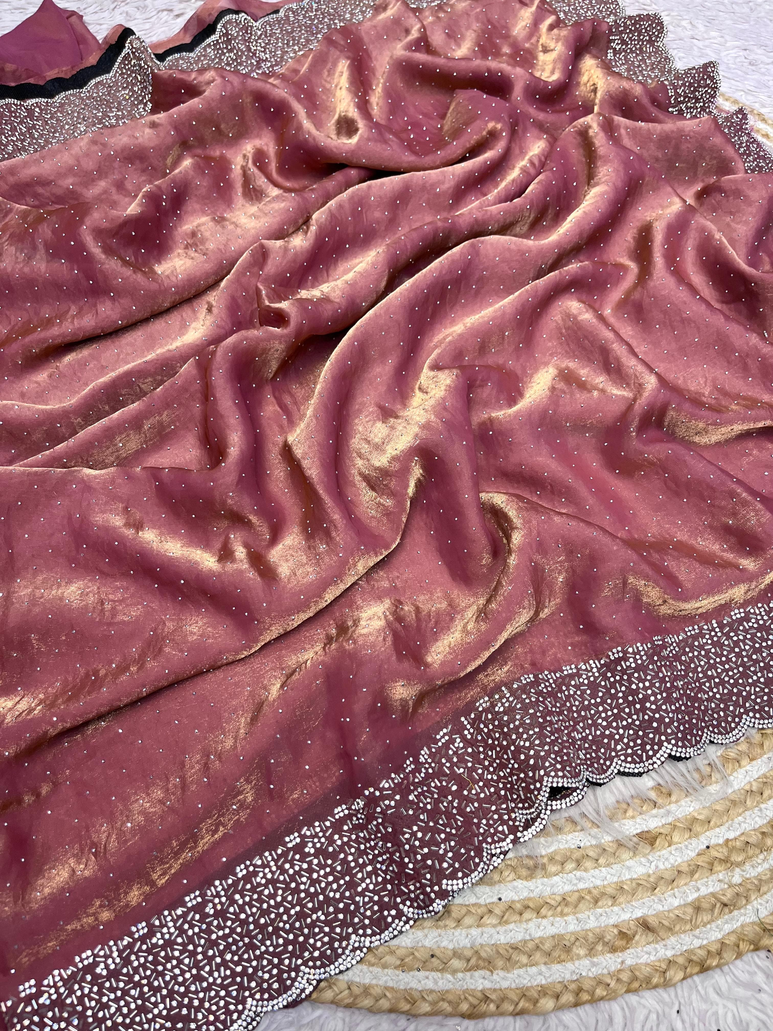 Pure Soft Space Silk Sarees in 20+ Colors