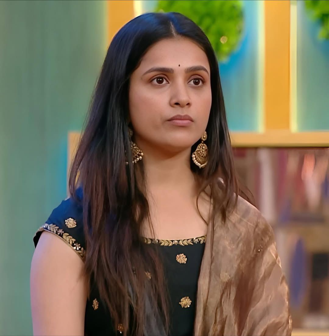 Trending Big Boss Tanuja Style Maggam Work Gown