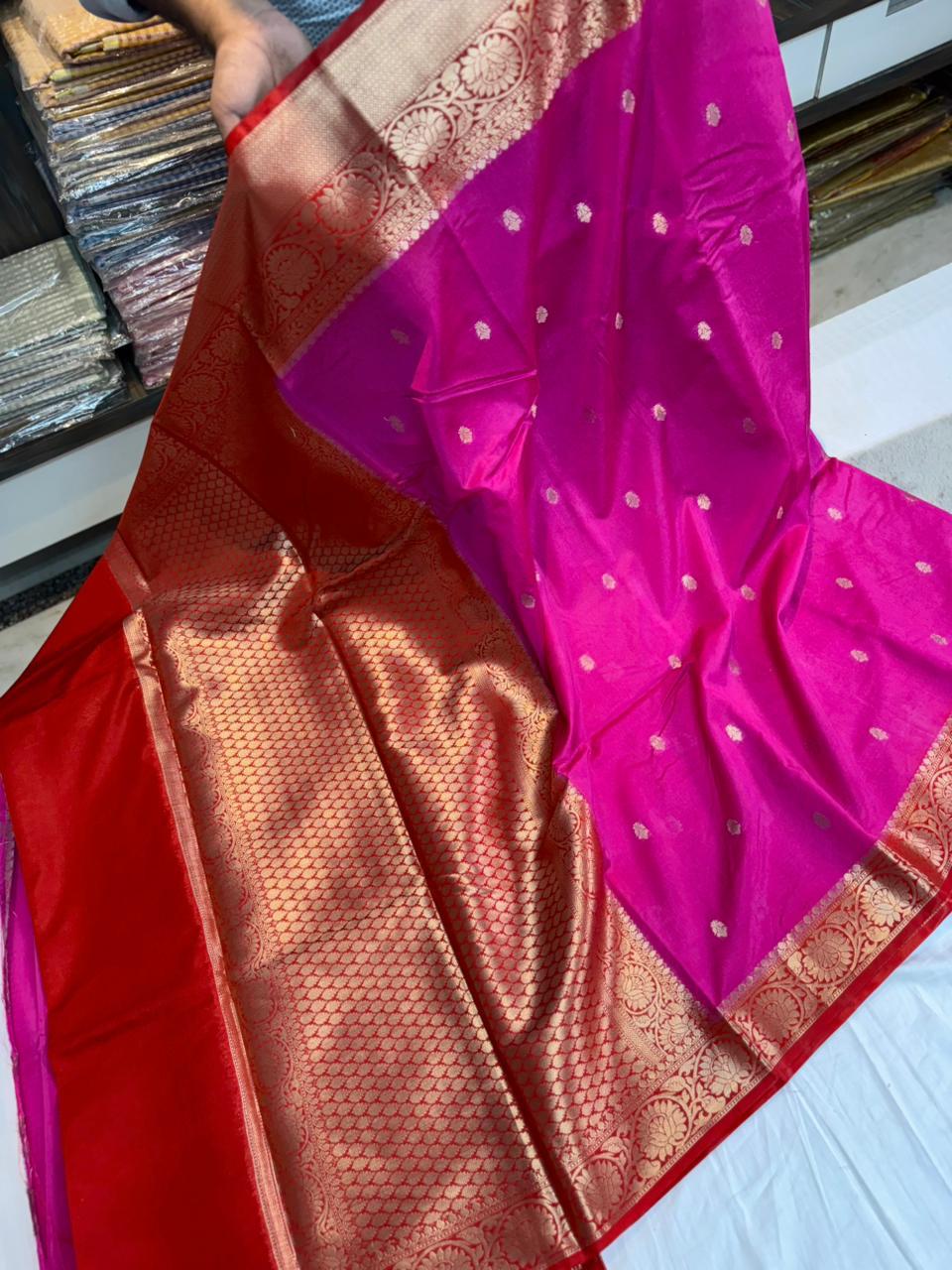 Banarasi Green Raw Mango Sarees
