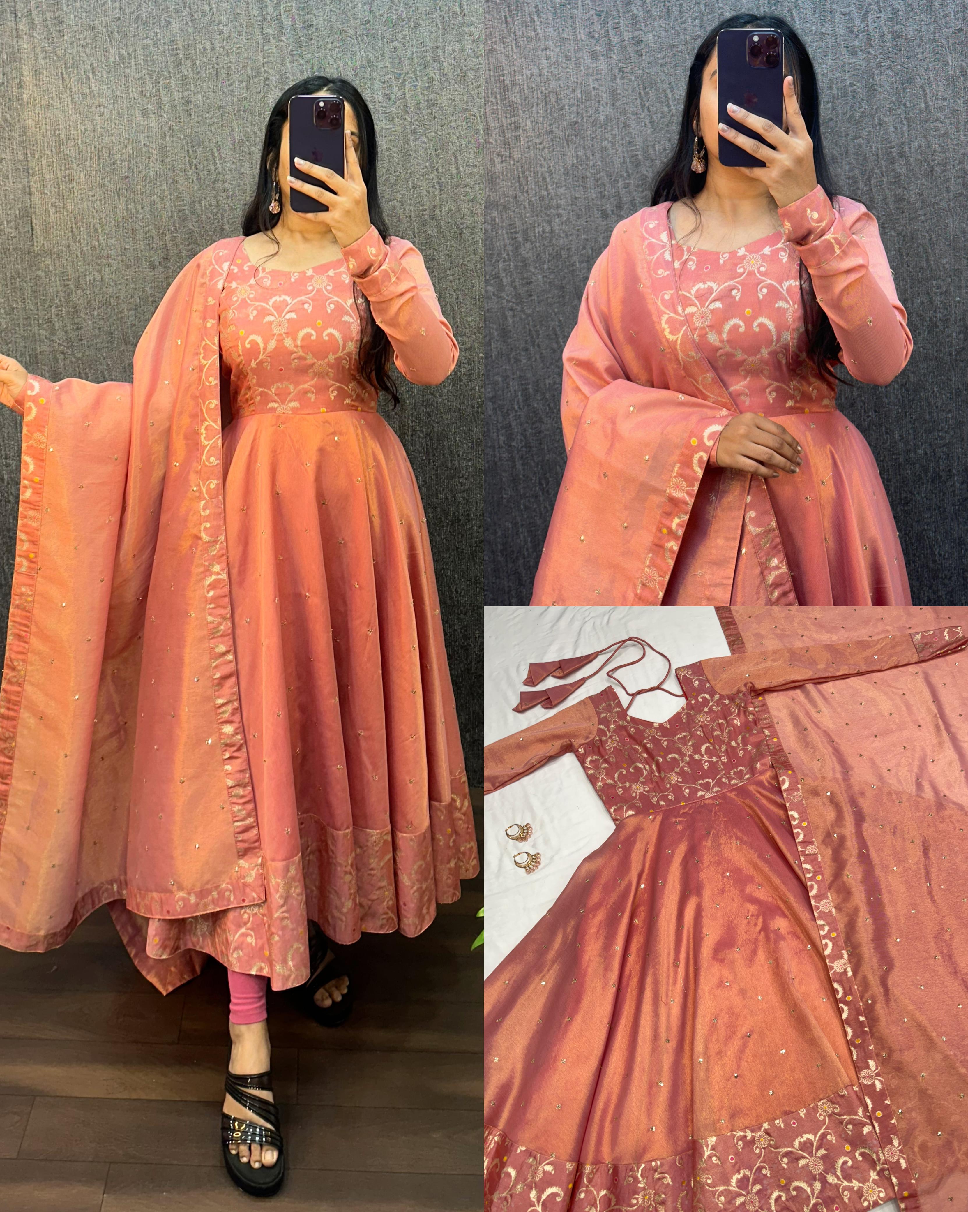 Trendy Banarasi Tissue Gowns