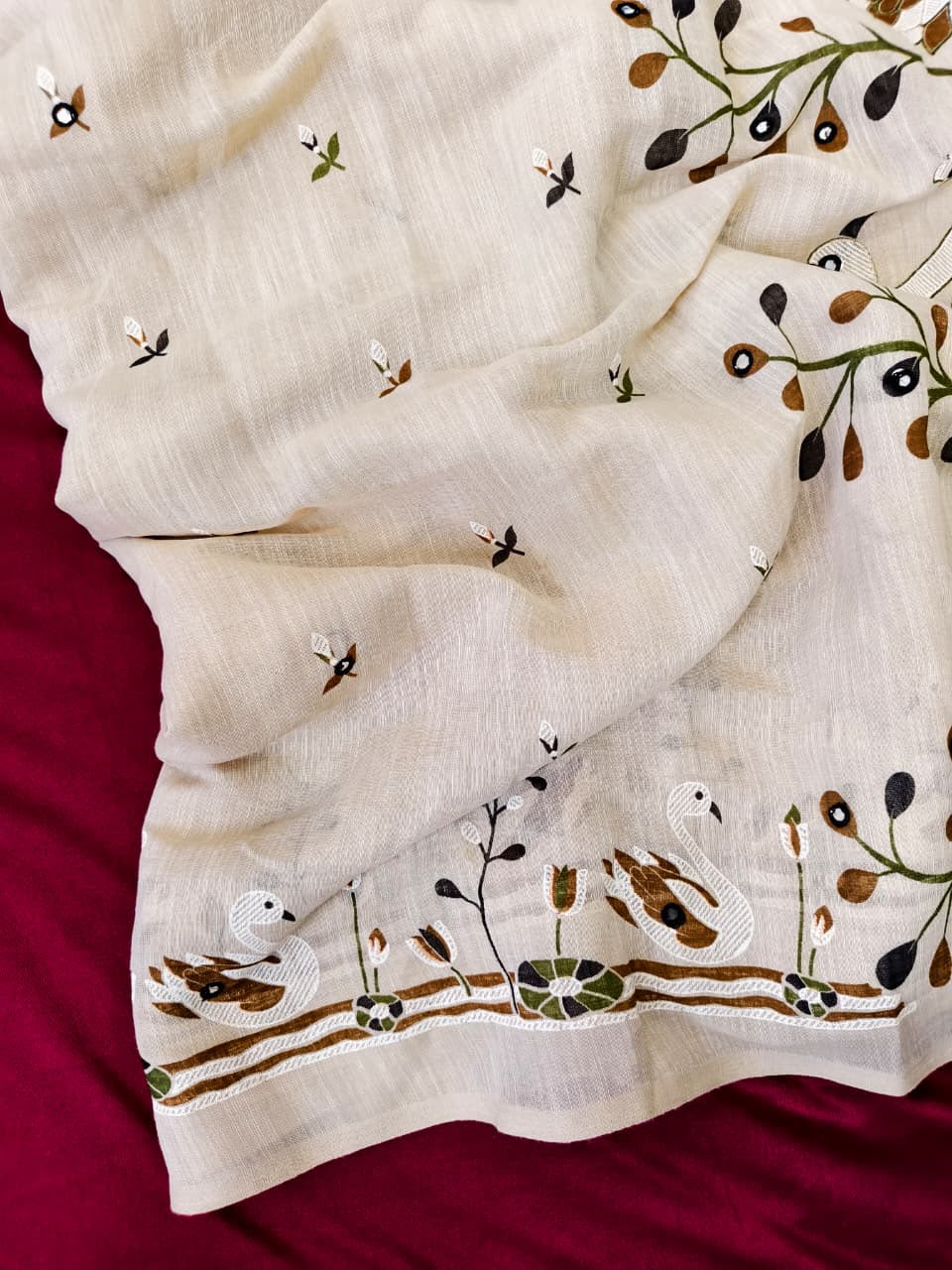 Pure Soft Linen Saree