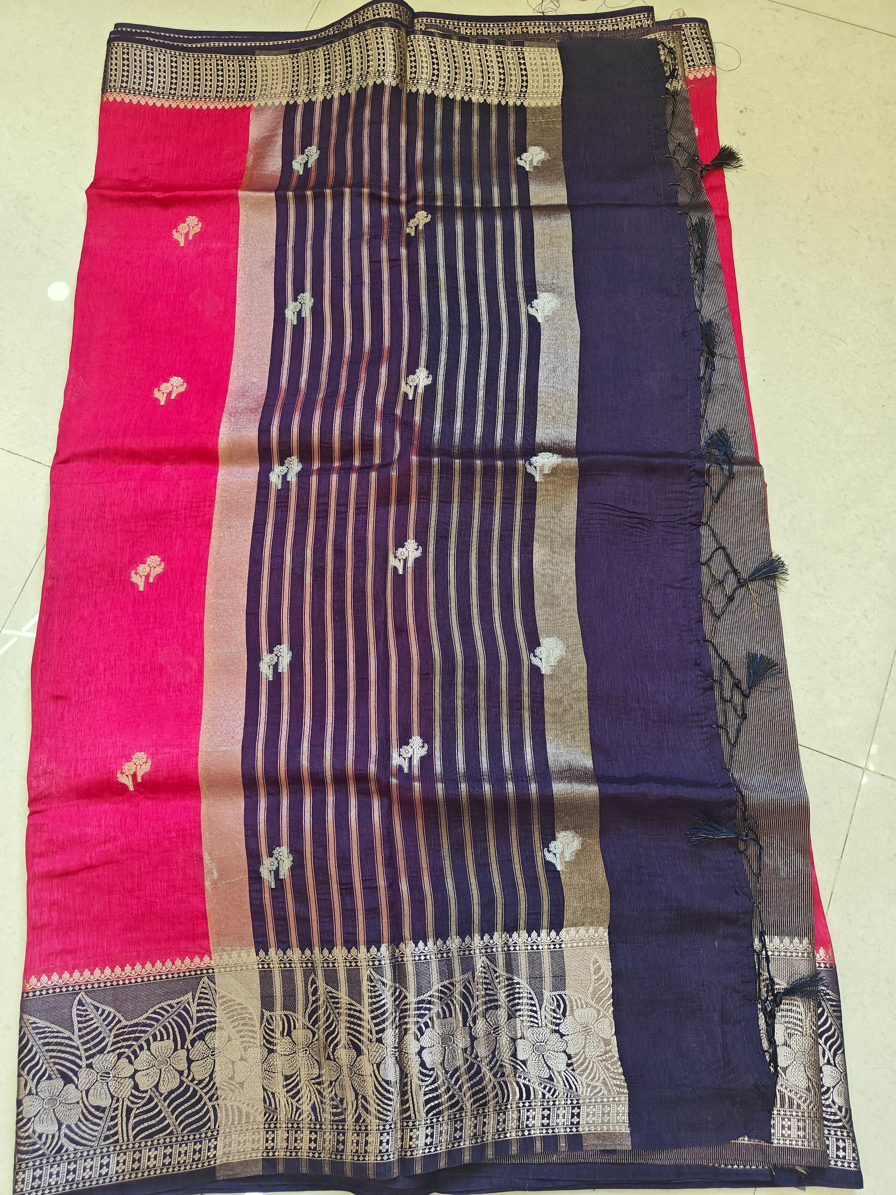 Premium Banarasi Green Mango Sarees