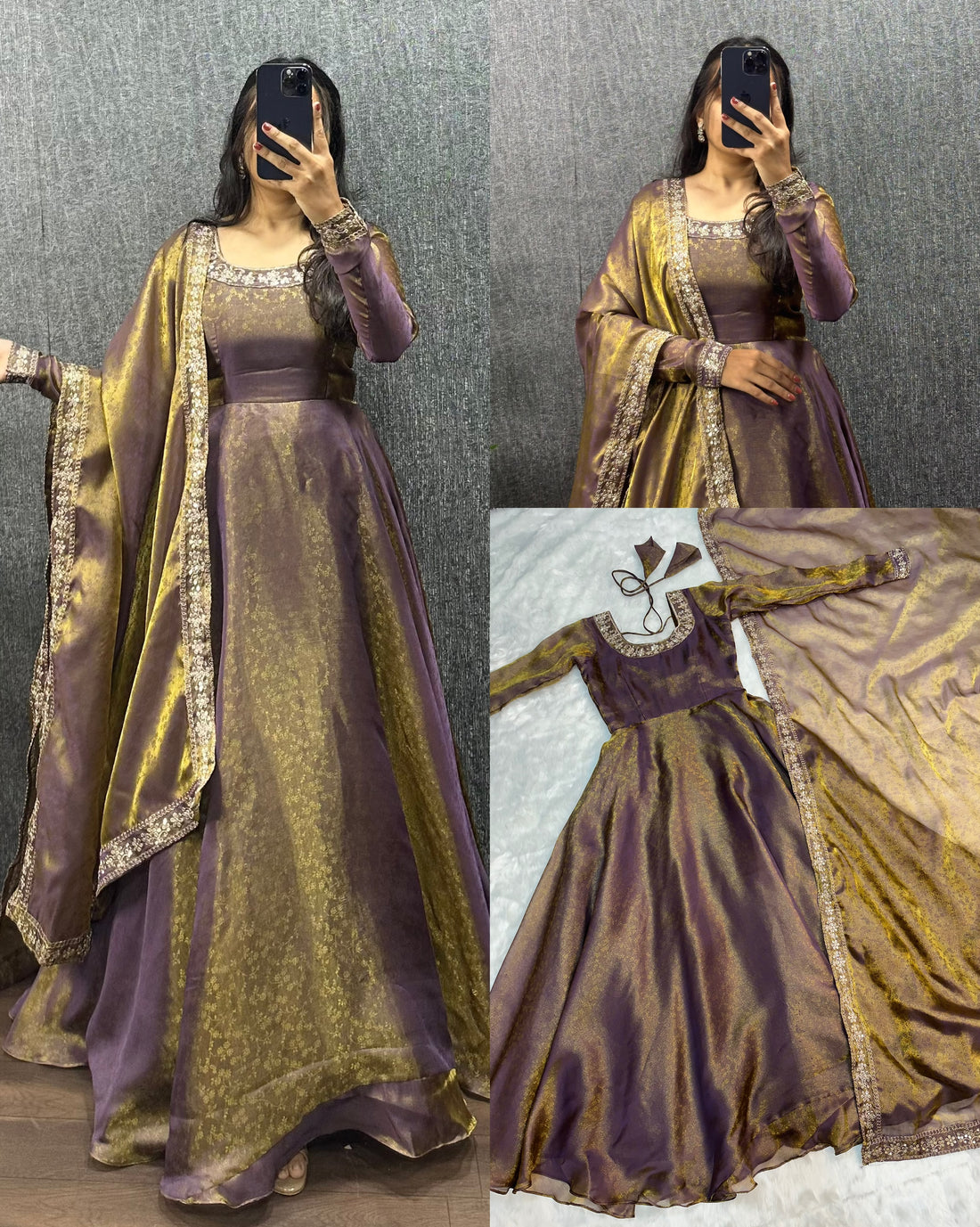 Festive Gown with Duppata