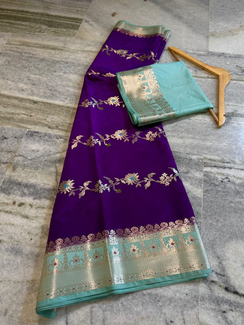 Banarasi Semi Katan Silk Sarees