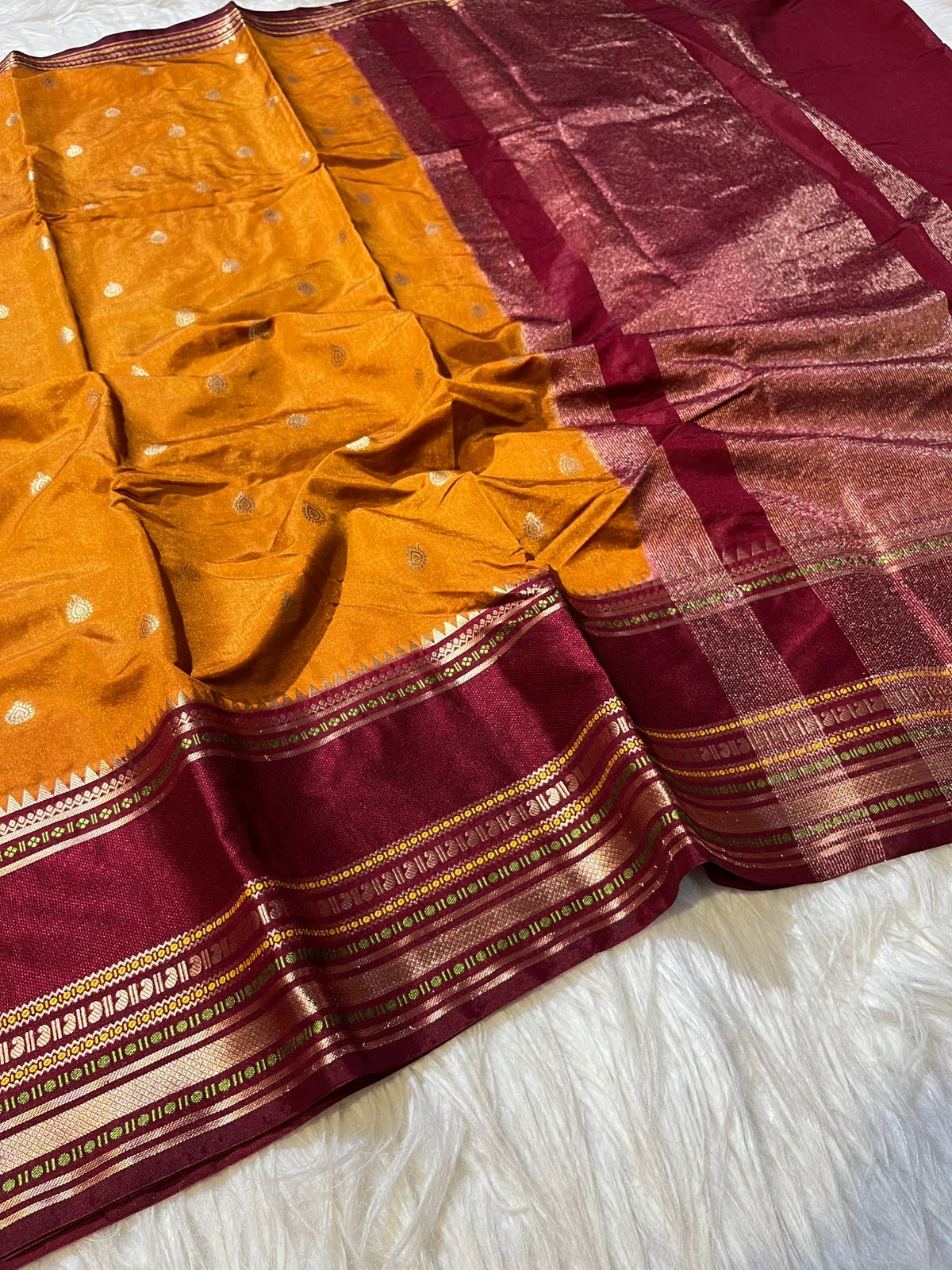 Banarasi Dyble Warm Soft Silk Sarees