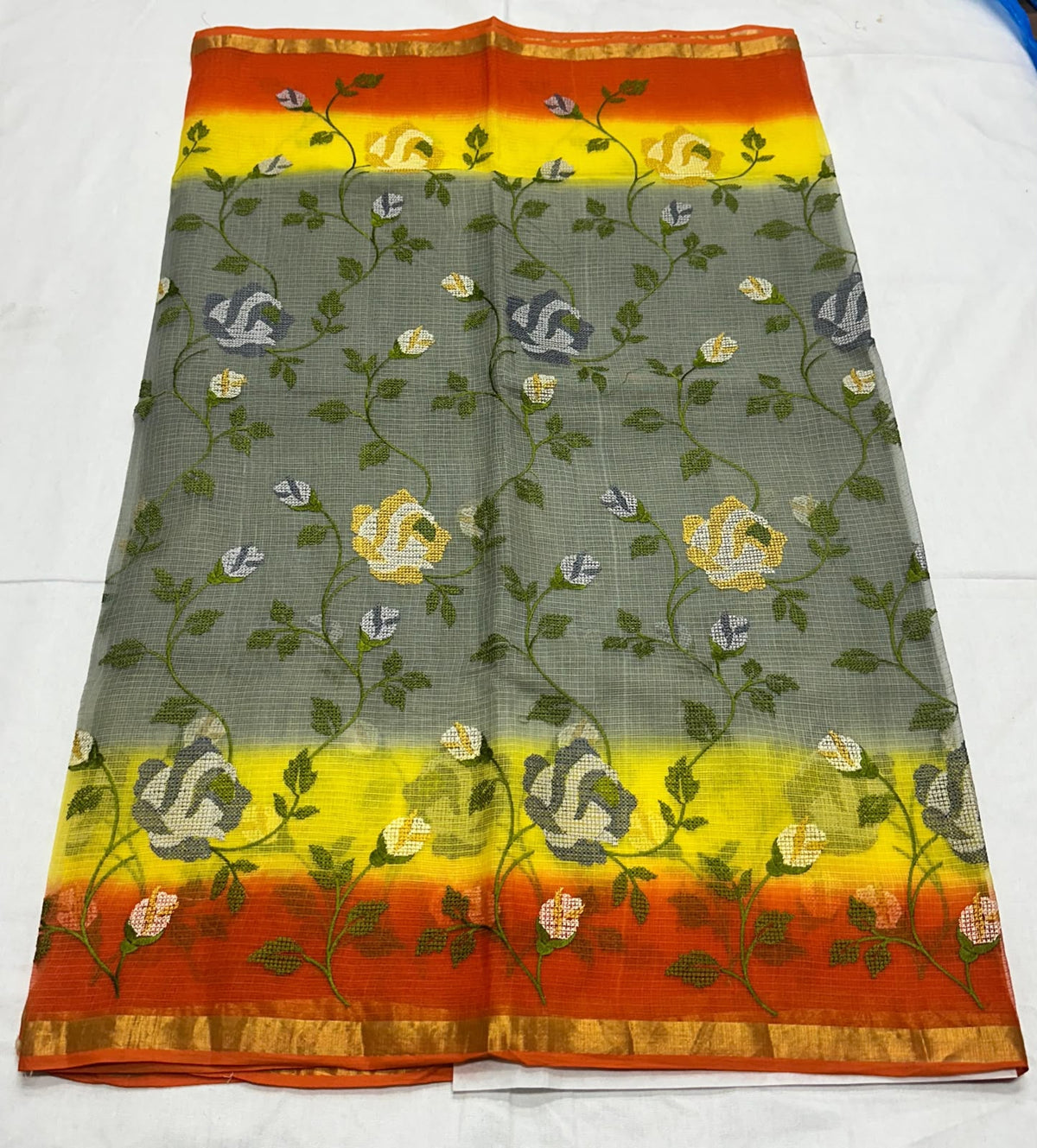 Kota designer sarees with petit point work