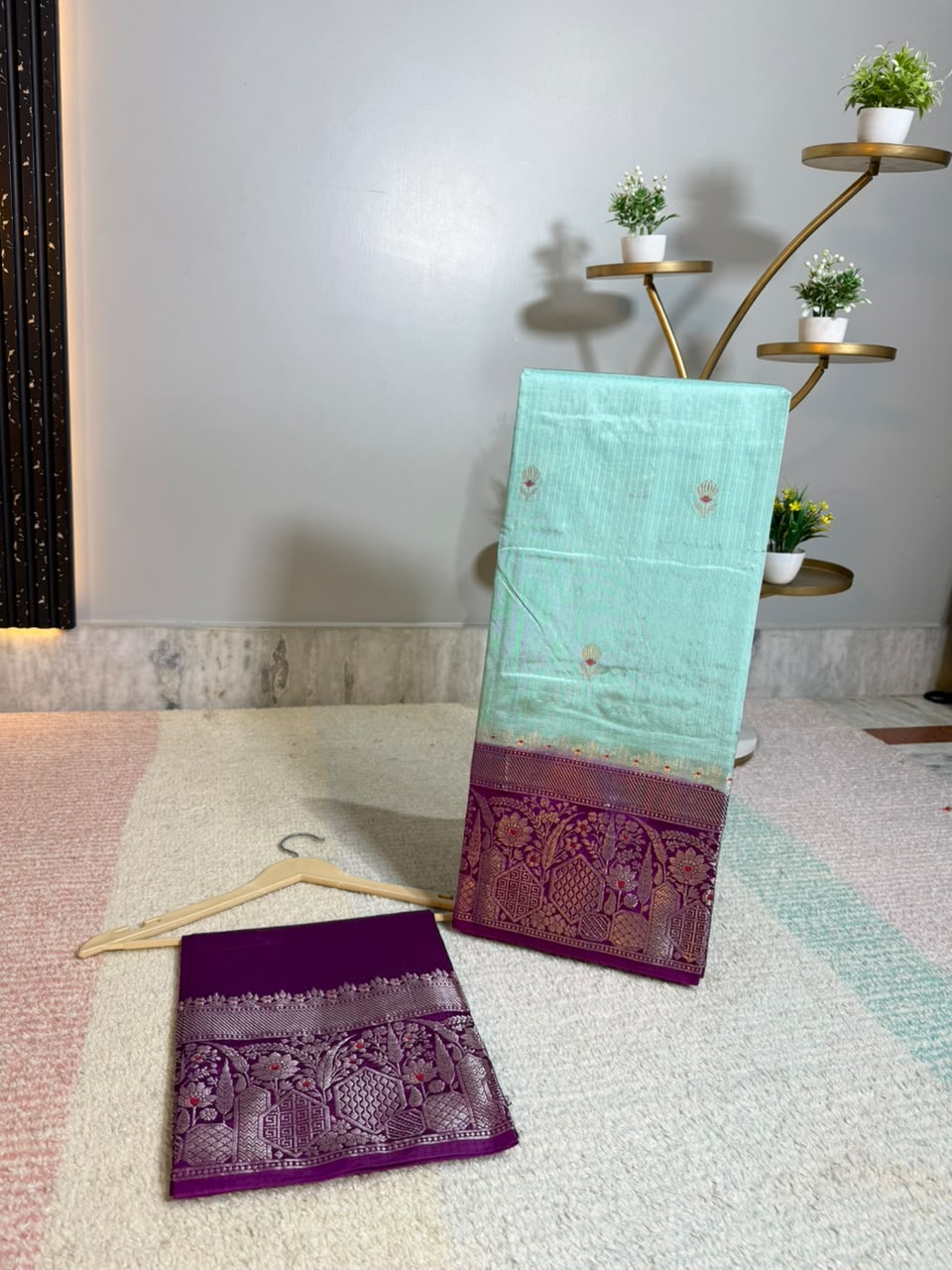 Banarasi Green Mango Sarees