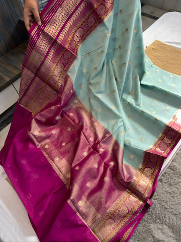 Banarasi Dyble Dupion Soft Silk Sarees