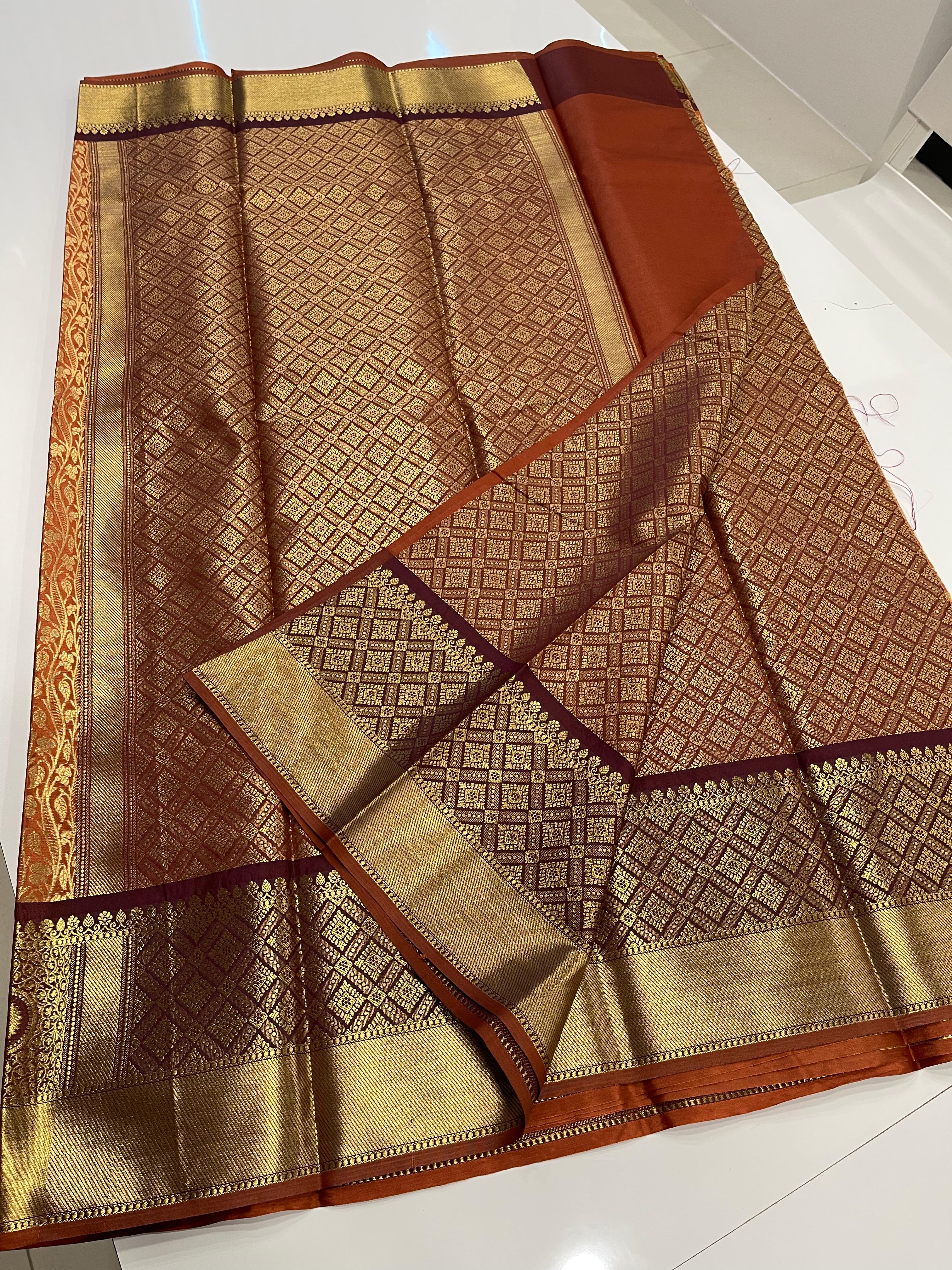 Vintage Sarees in Semi Kanchi