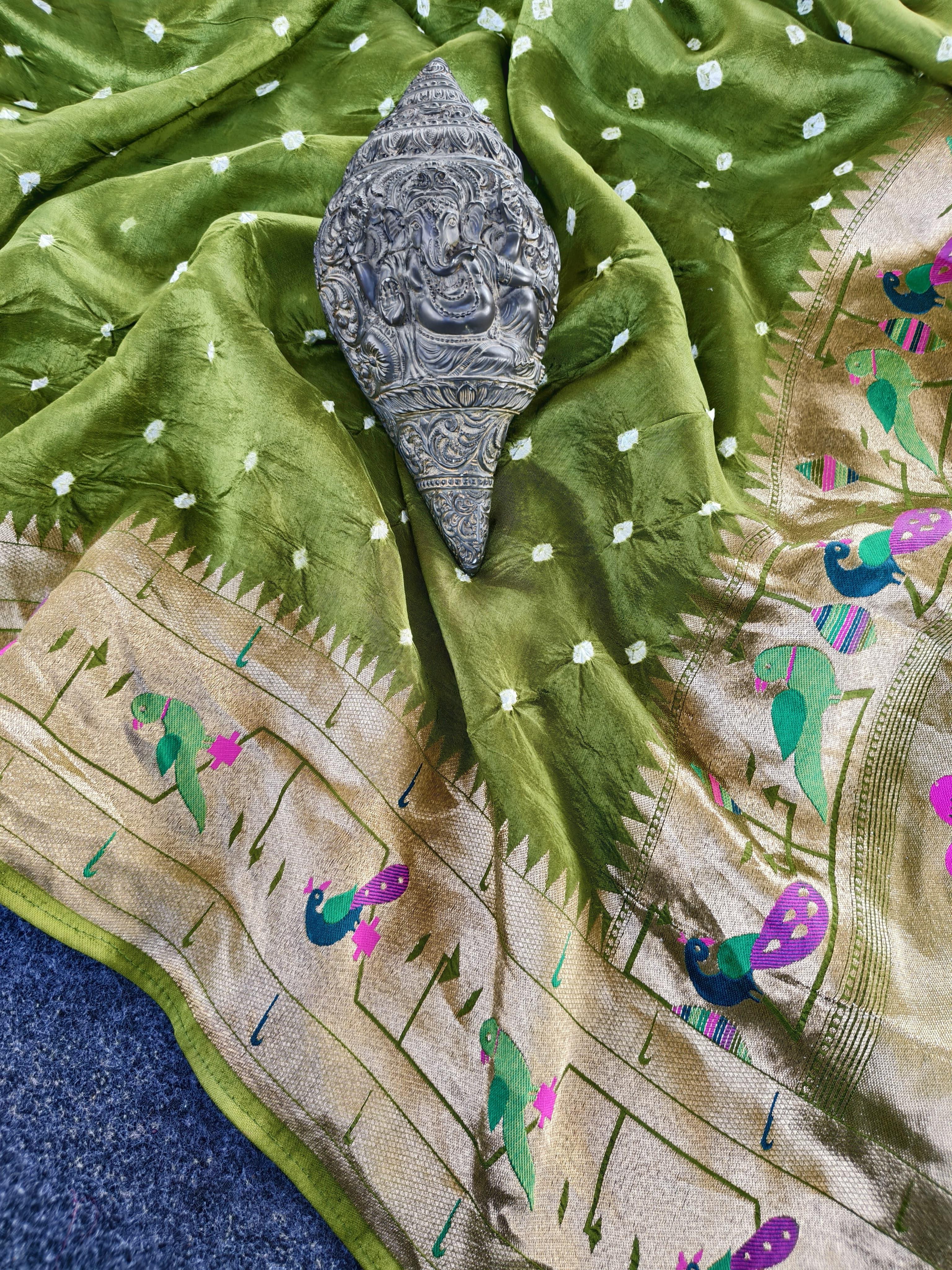 Pure Viscose Bandini with Pythani border