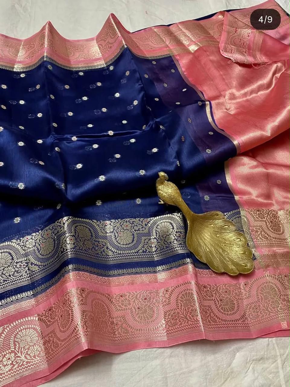 Banarasi Semi Katan Silk Sarees
