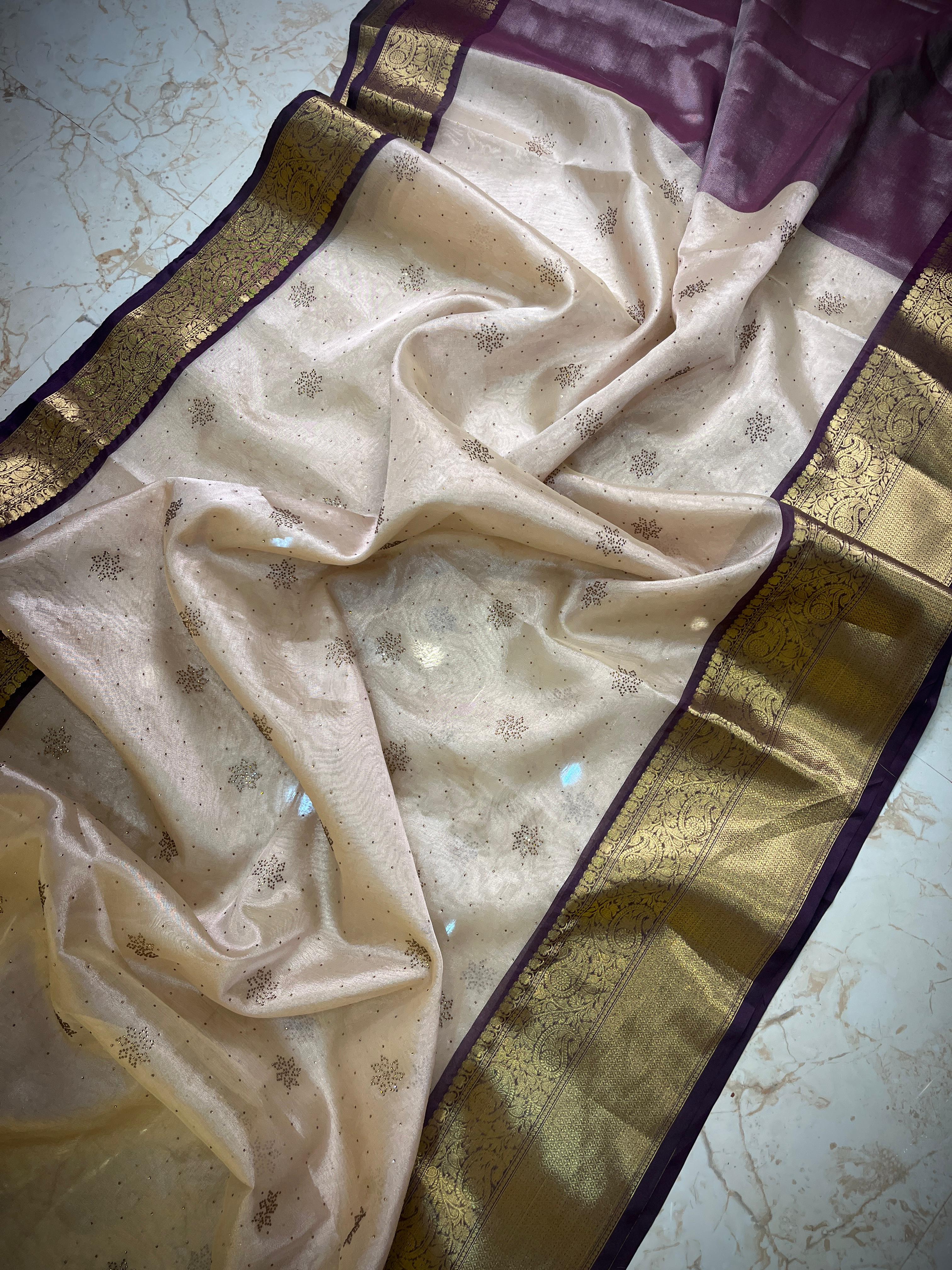 Soft Banarasi Tissue Silk Saree