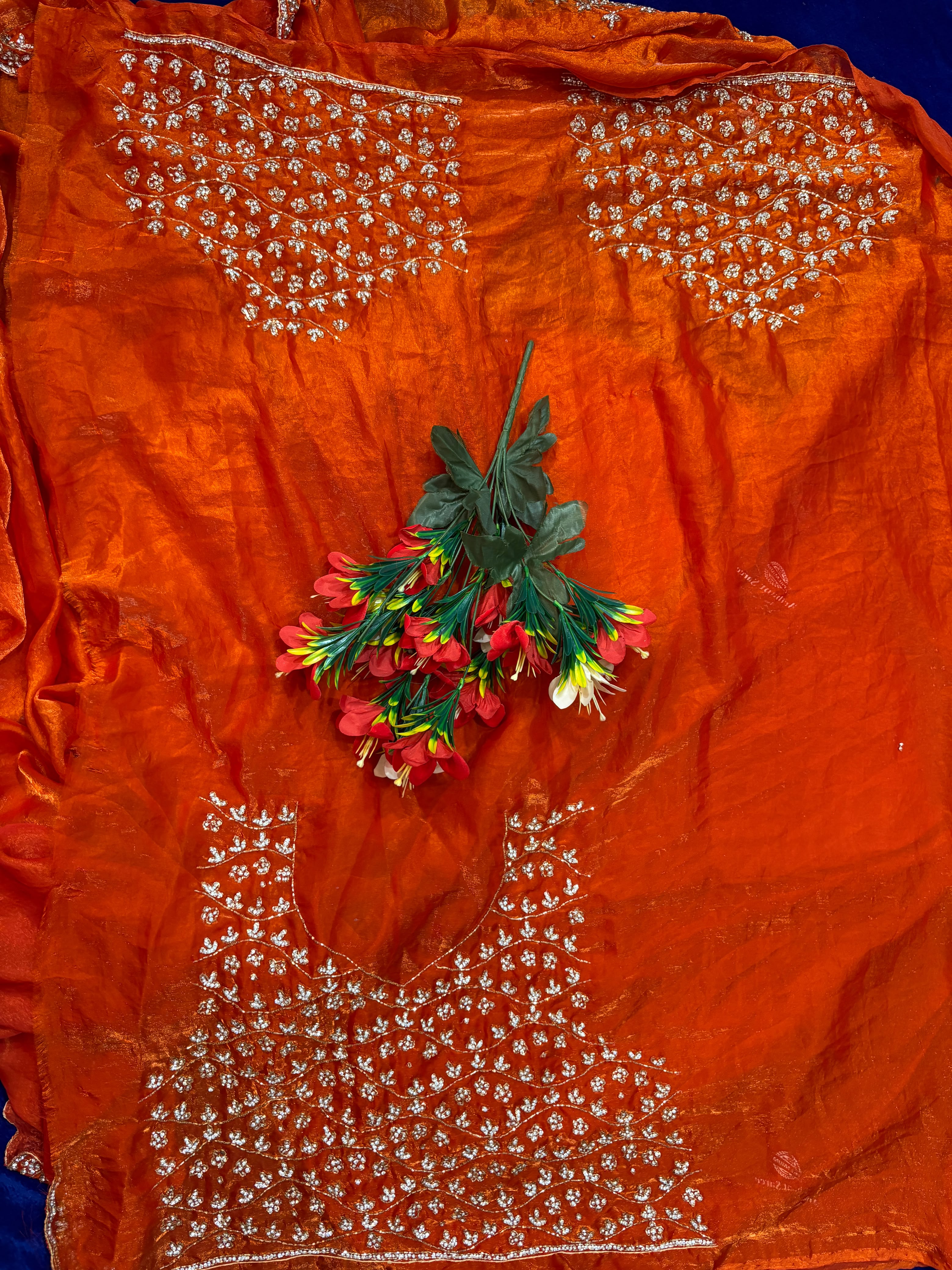 Cocktail Saree with Designer Blouse