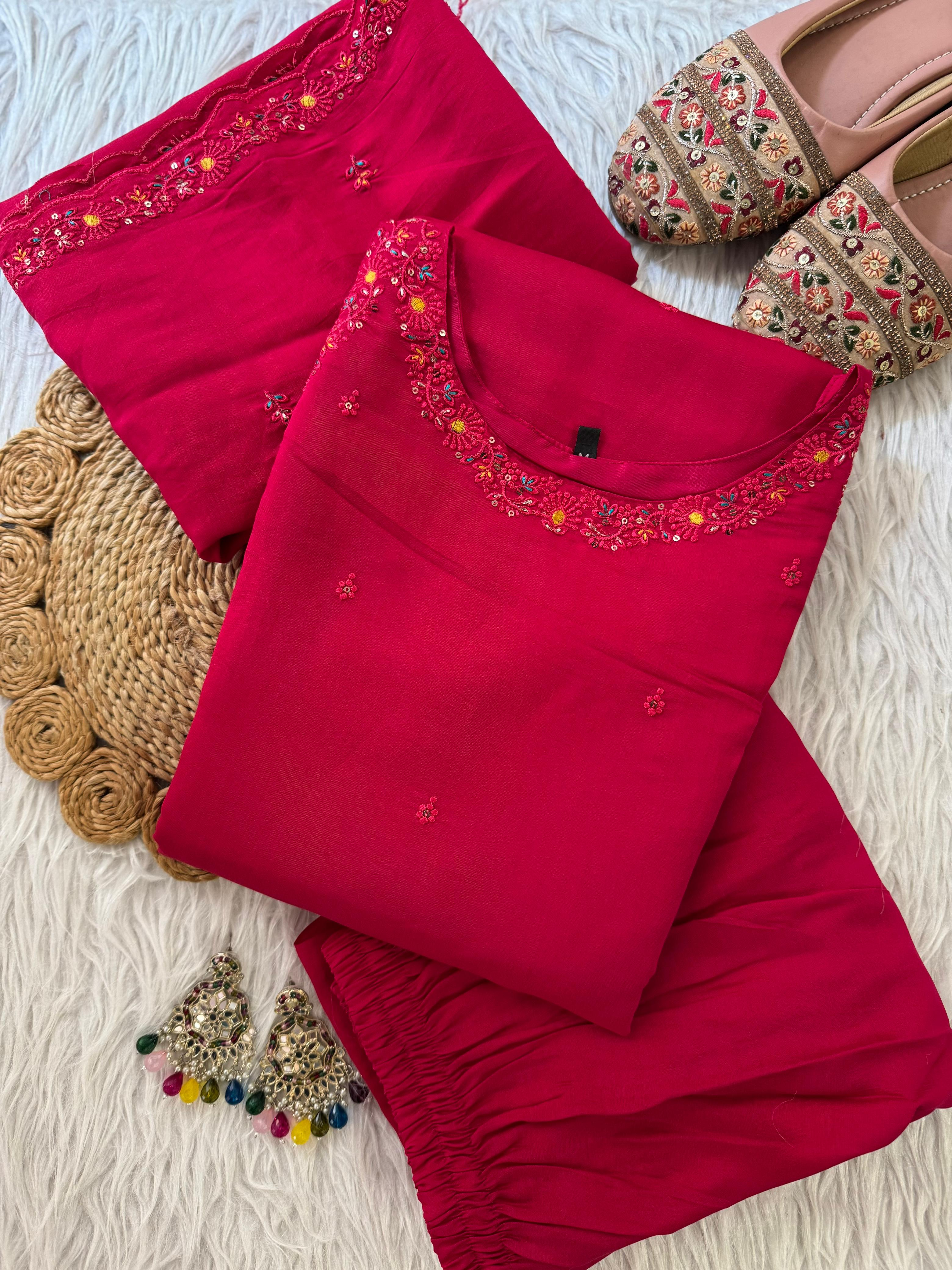 Designer Anarkali Pant & Duppata Set