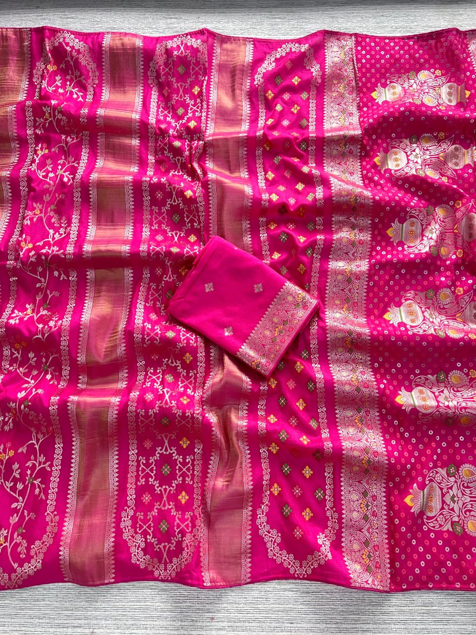 Pure Chinya Tisu Viscose Khadi Crepe Georgette Sarees