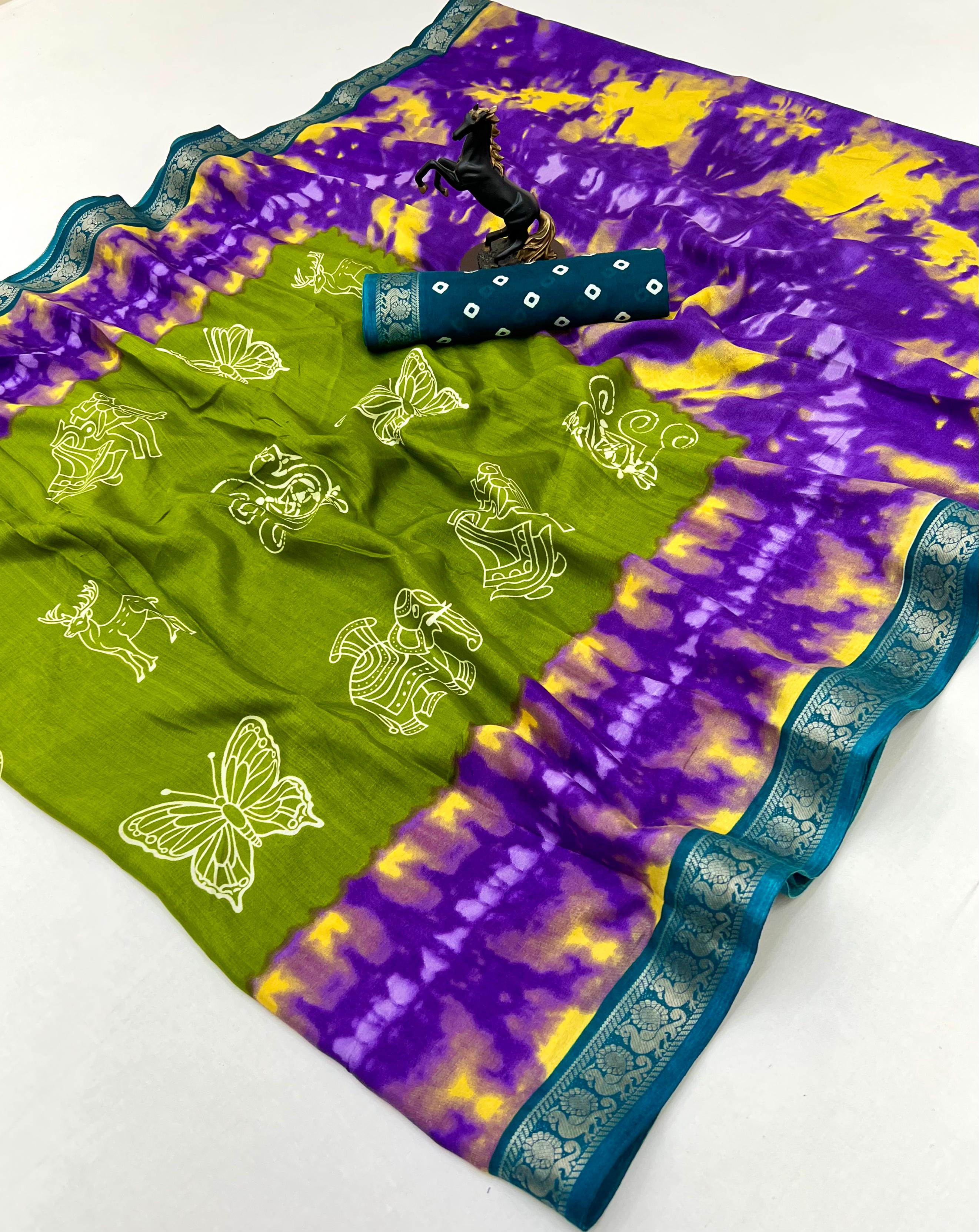 Viscose soft silk sarees