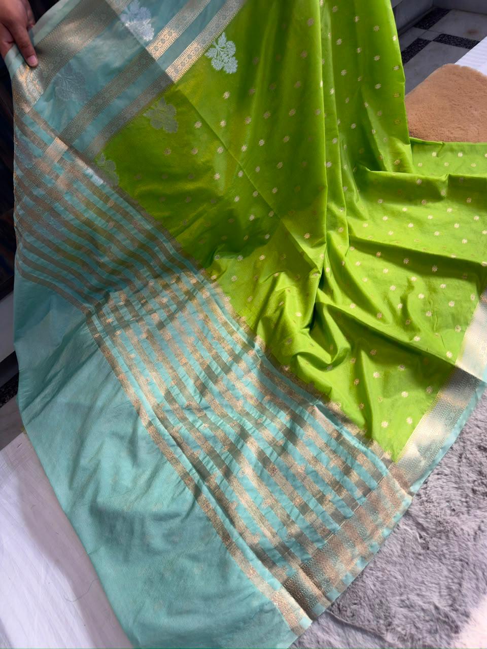 Premium Banarasi Dyble Dupion Soft Silk Sarees
