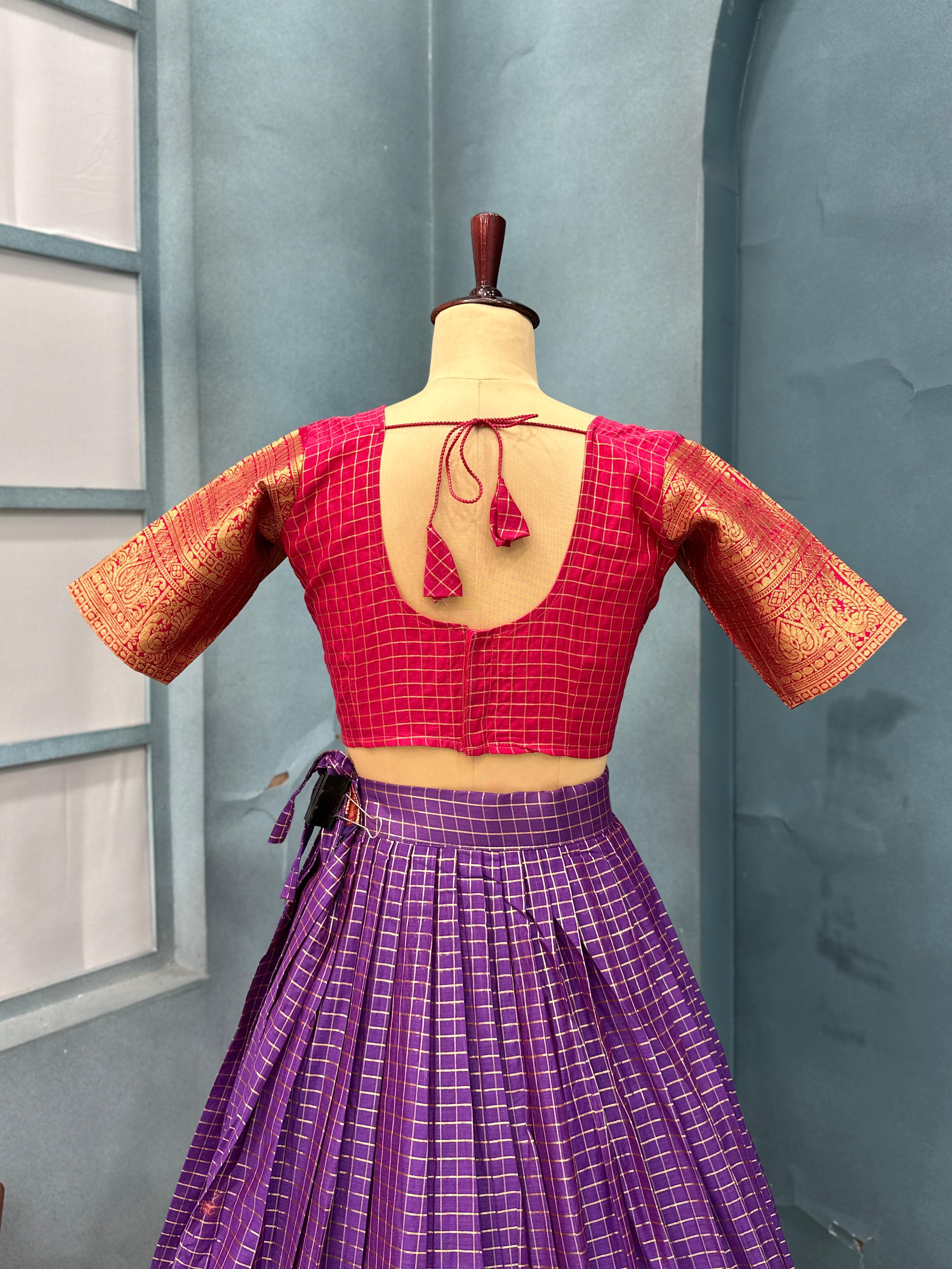 Pure Kanchi Cotton Fully Stitched Lehengas