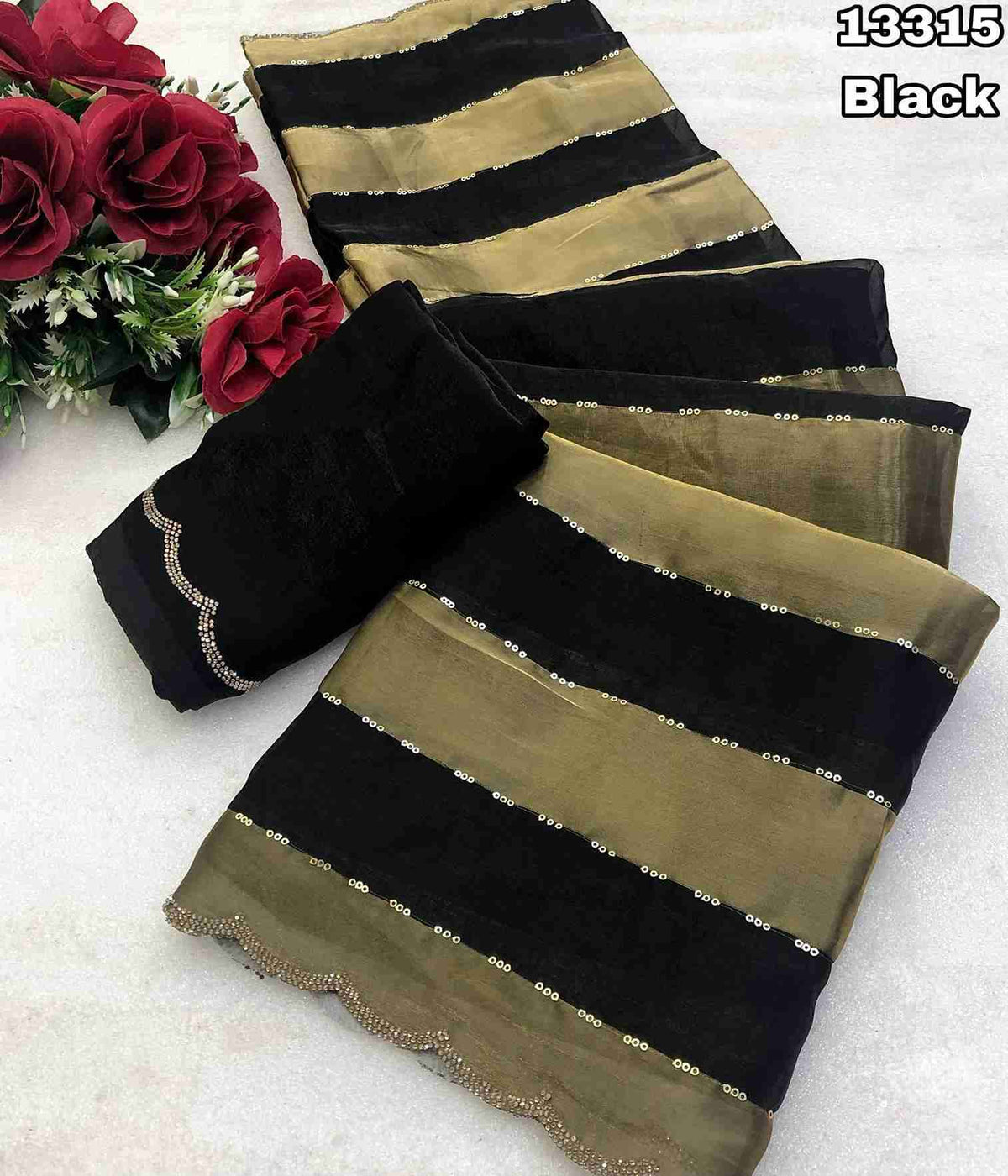 Space Silk Shaded Embroidery Sarees