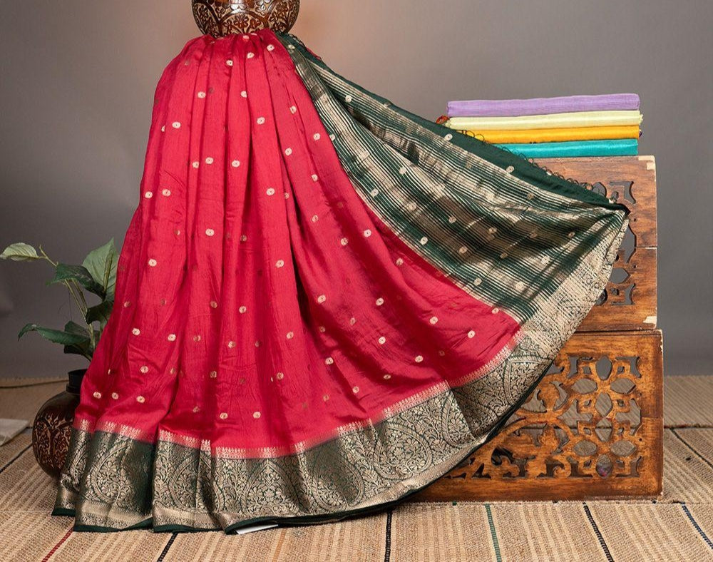 Soft Banarasi Dupion Silk Sarees