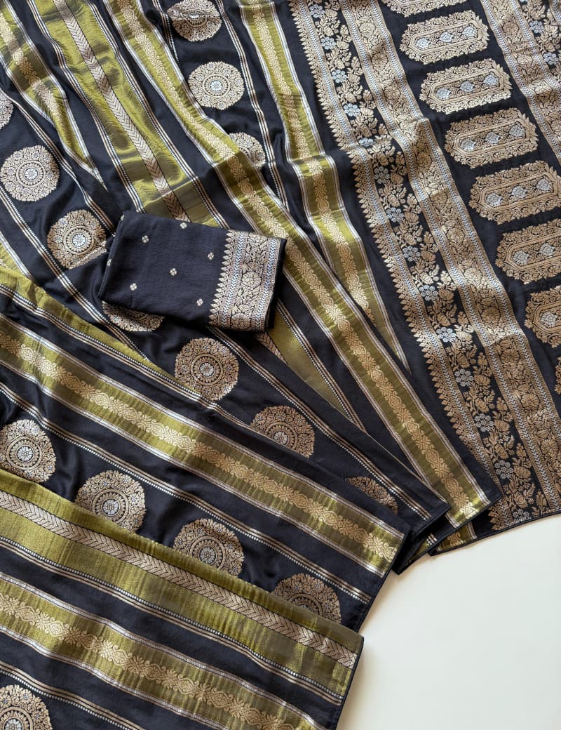 Pure Chinya Tissue Viscose Georgette Sarees