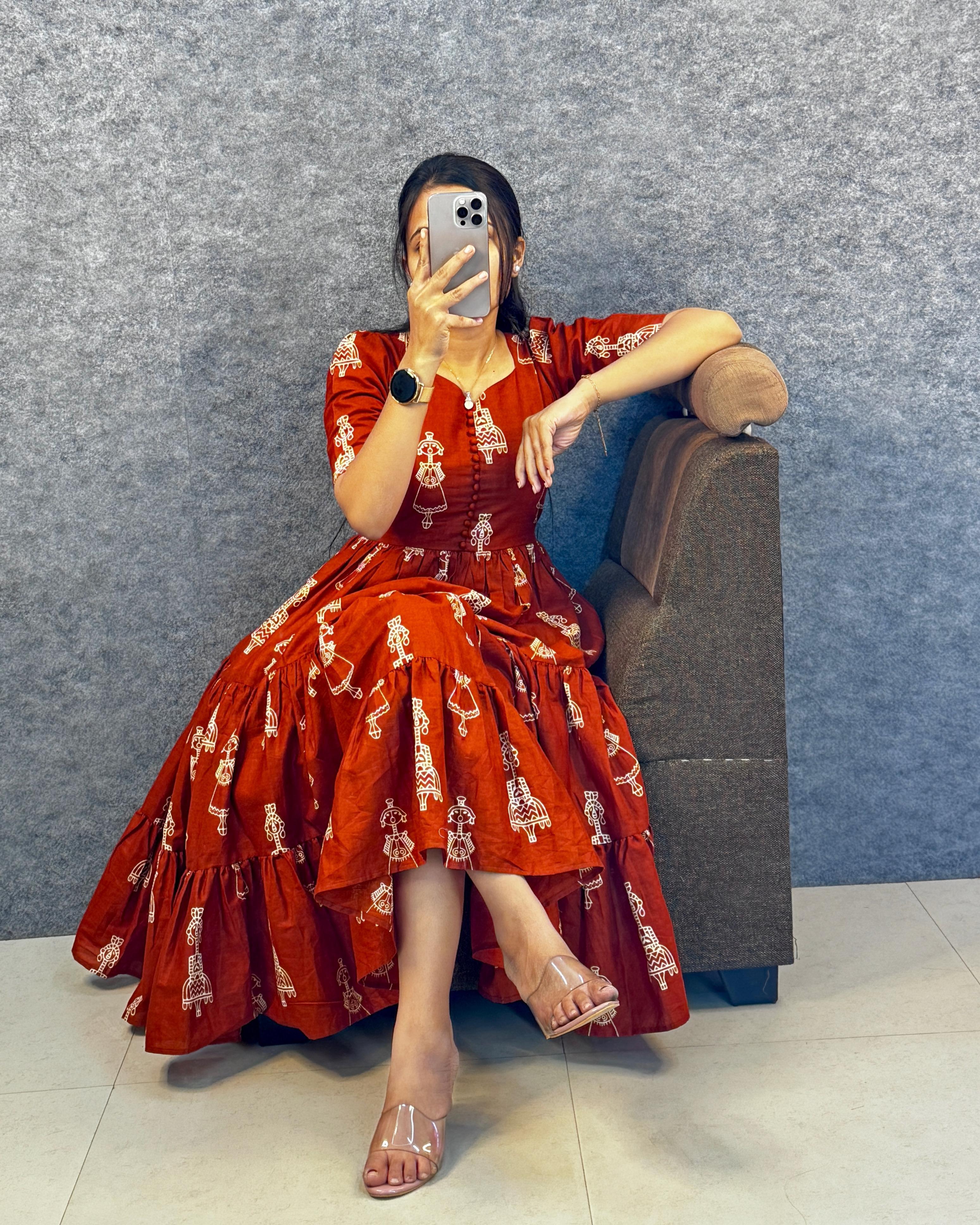 Exclusive Cotton Printed Maxi Gown