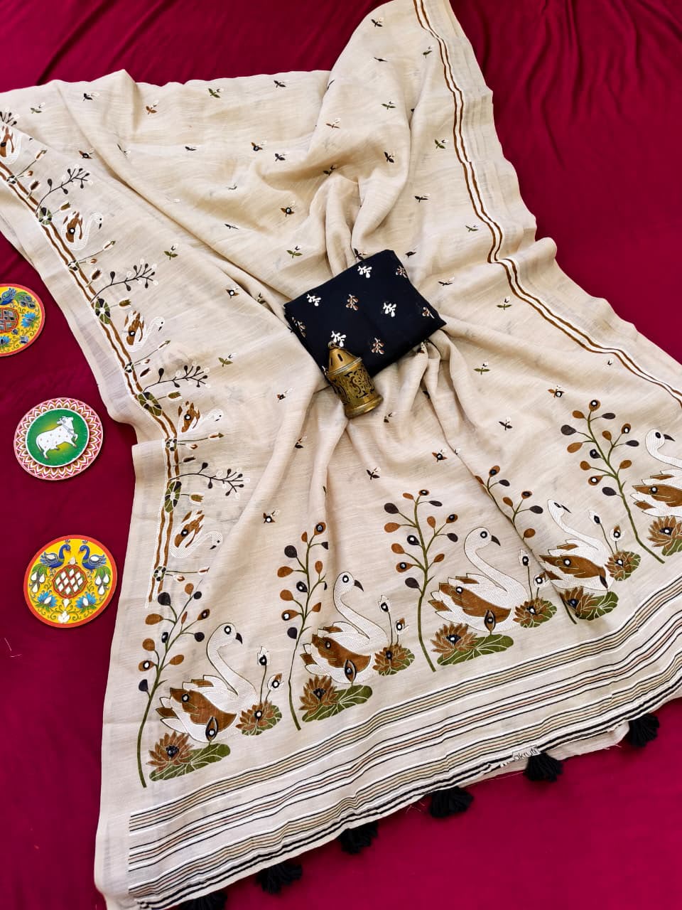 Pure Soft Linen Saree
