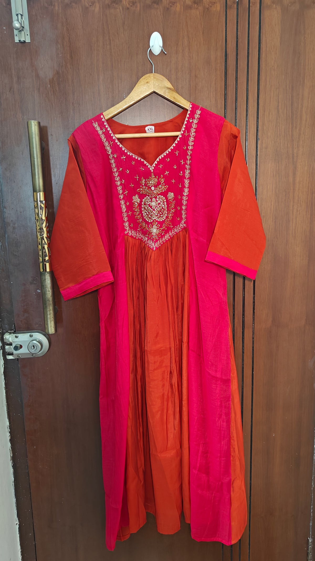Pure Mul Chanderi Panel Design Kurti Set