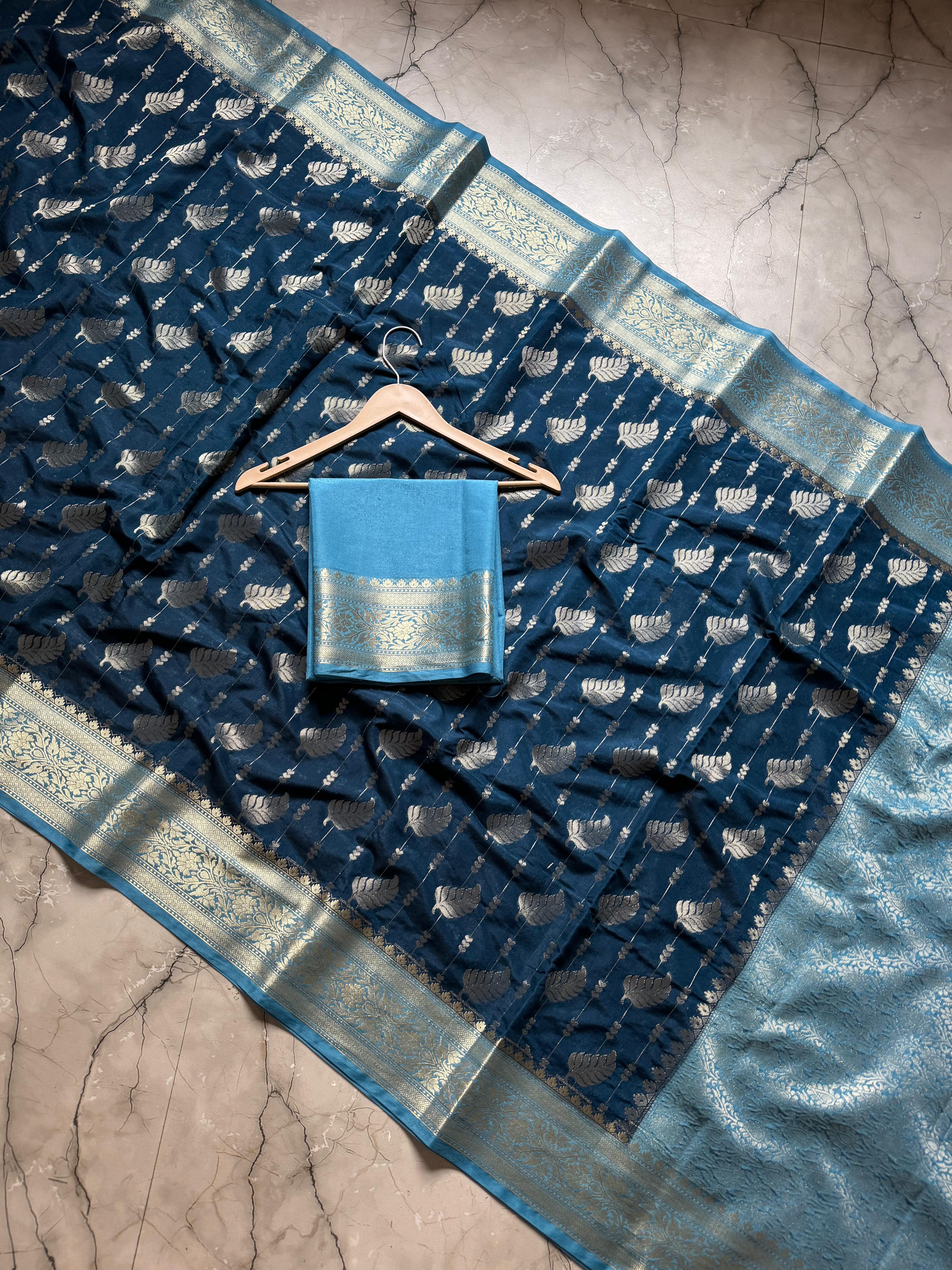 Premium Banarasi Chiniya Silk Sarees