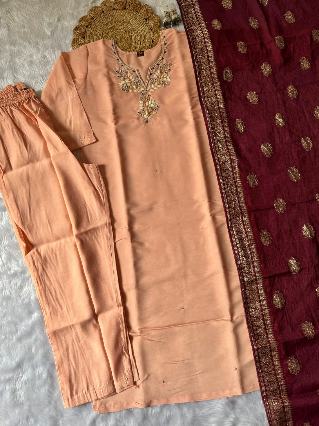 Premium Roman Silk 3-Piece Set