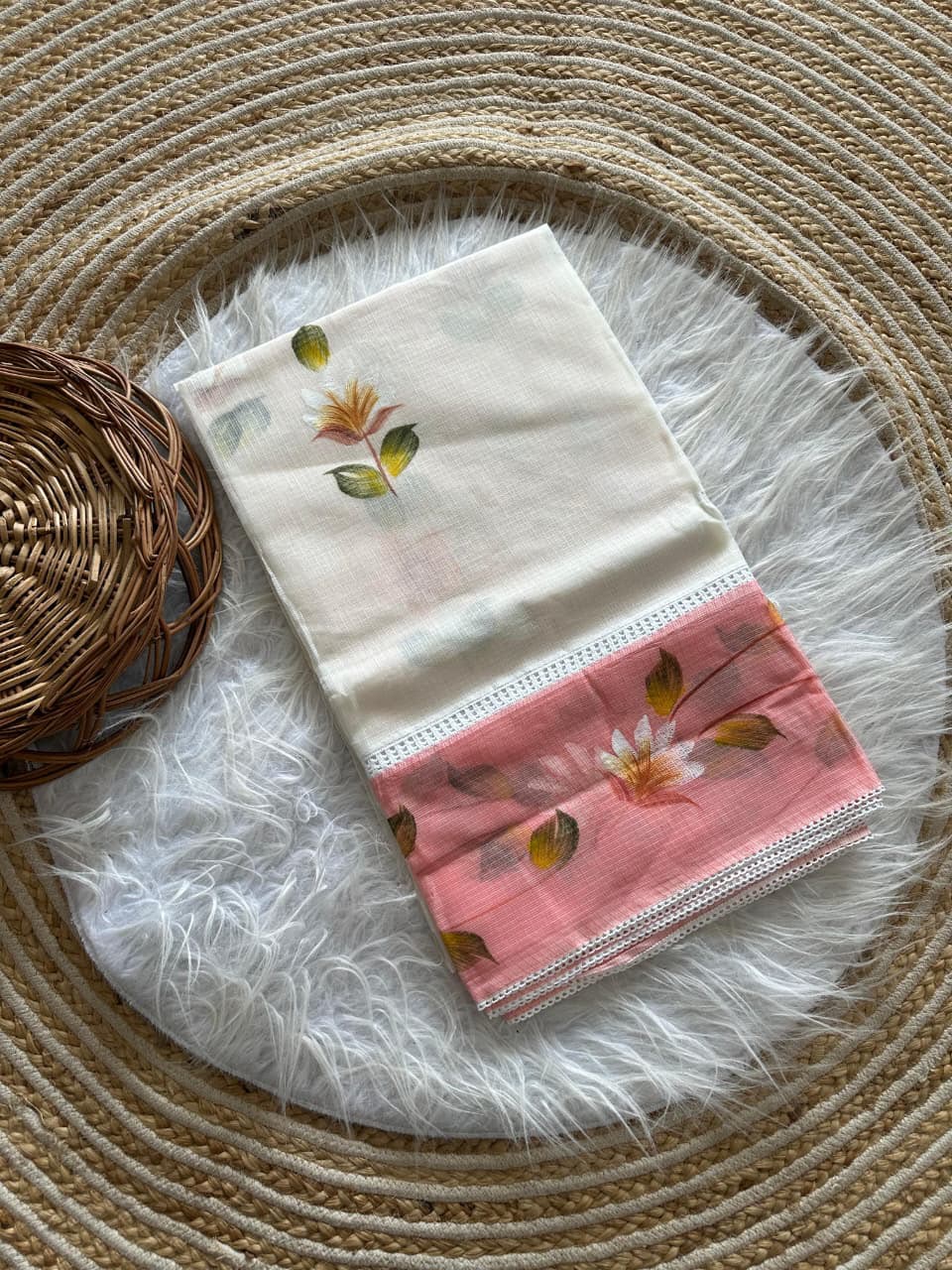 Pure kota hand-painted sarees