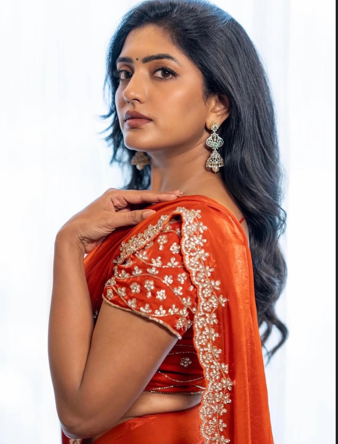 Cocktail Saree with Designer Blouse