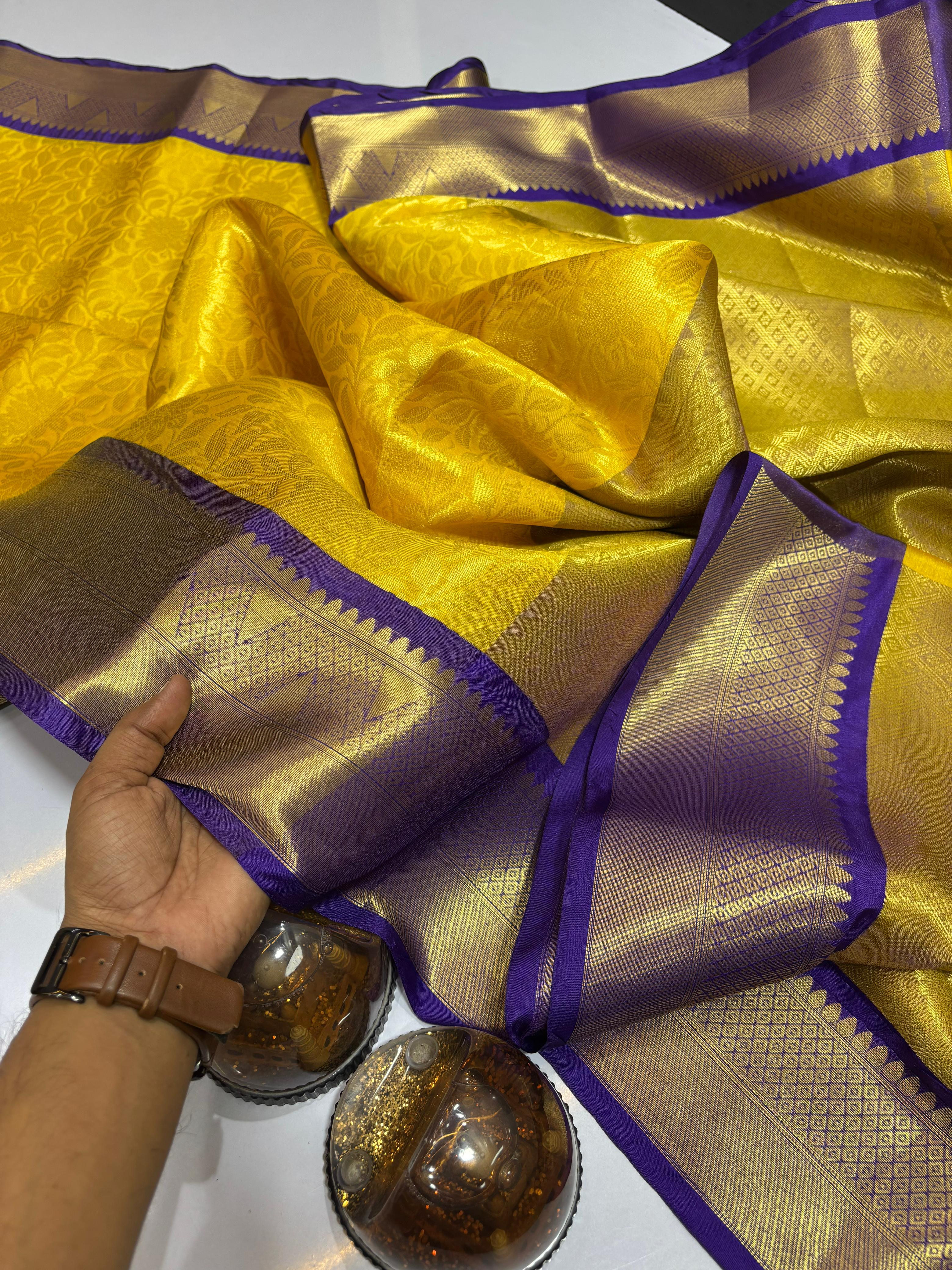 Pure Banarasi Soft Tissue Silk Saree