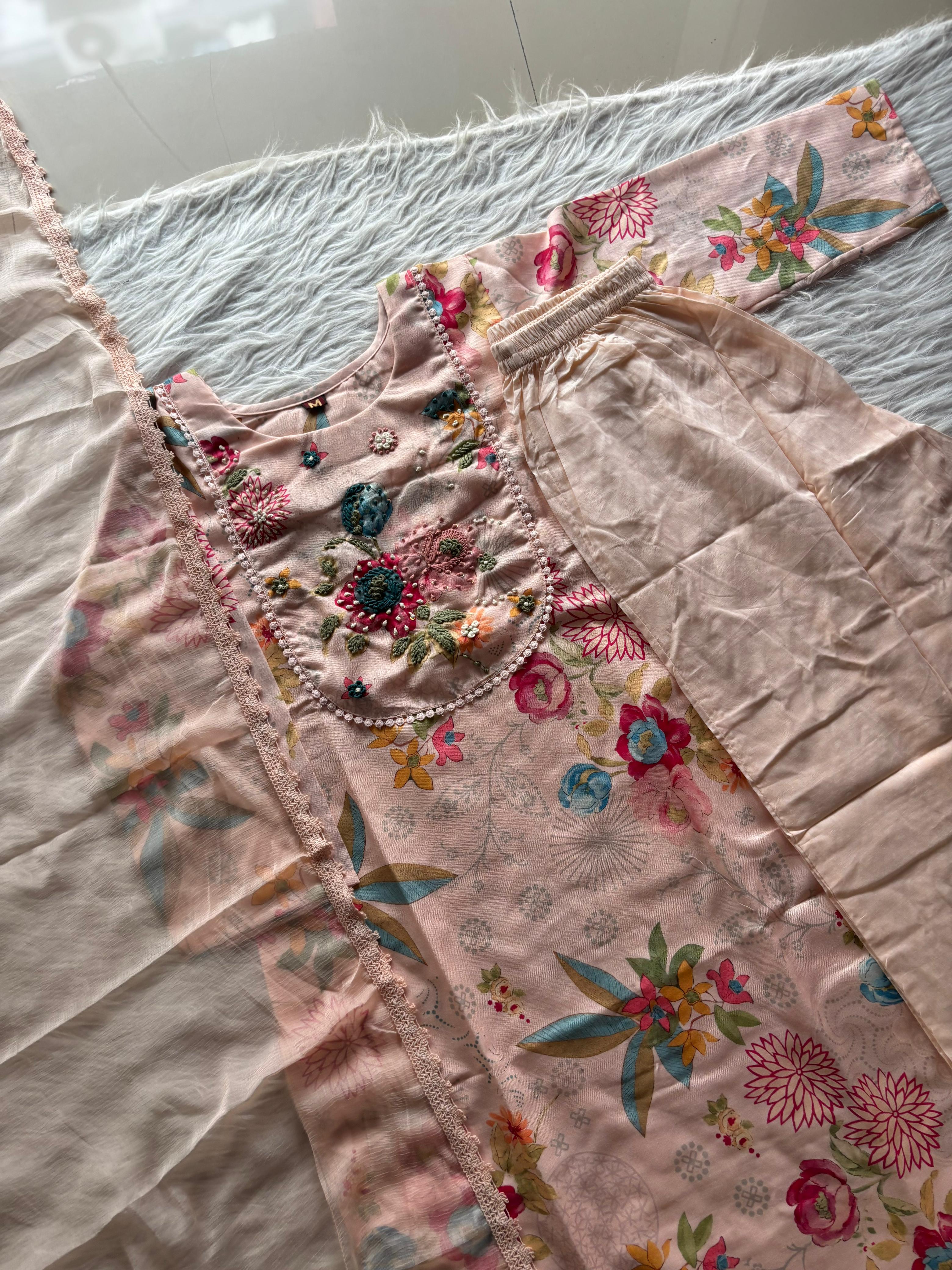 Launching New Designers Kurti Pent Dupatta Sets