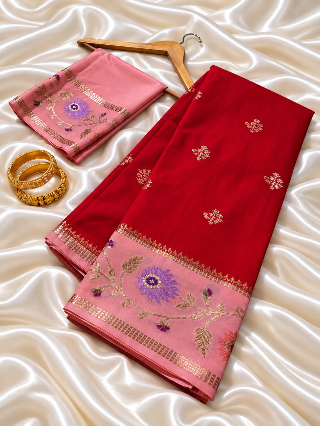 Premium Banarasi Katan Silk Soft Fab Sarees 