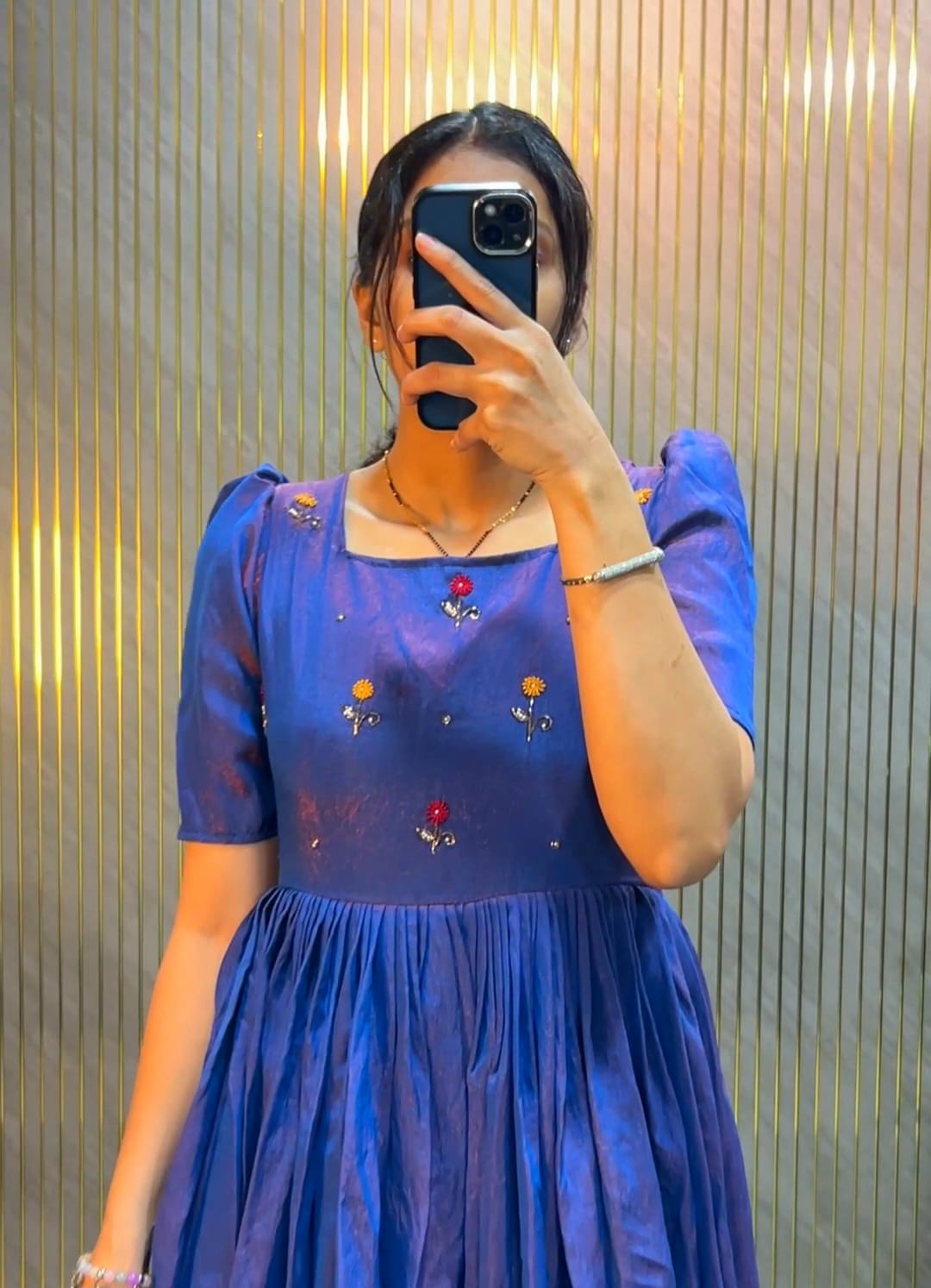 Designer Midi Dress with Handwork
