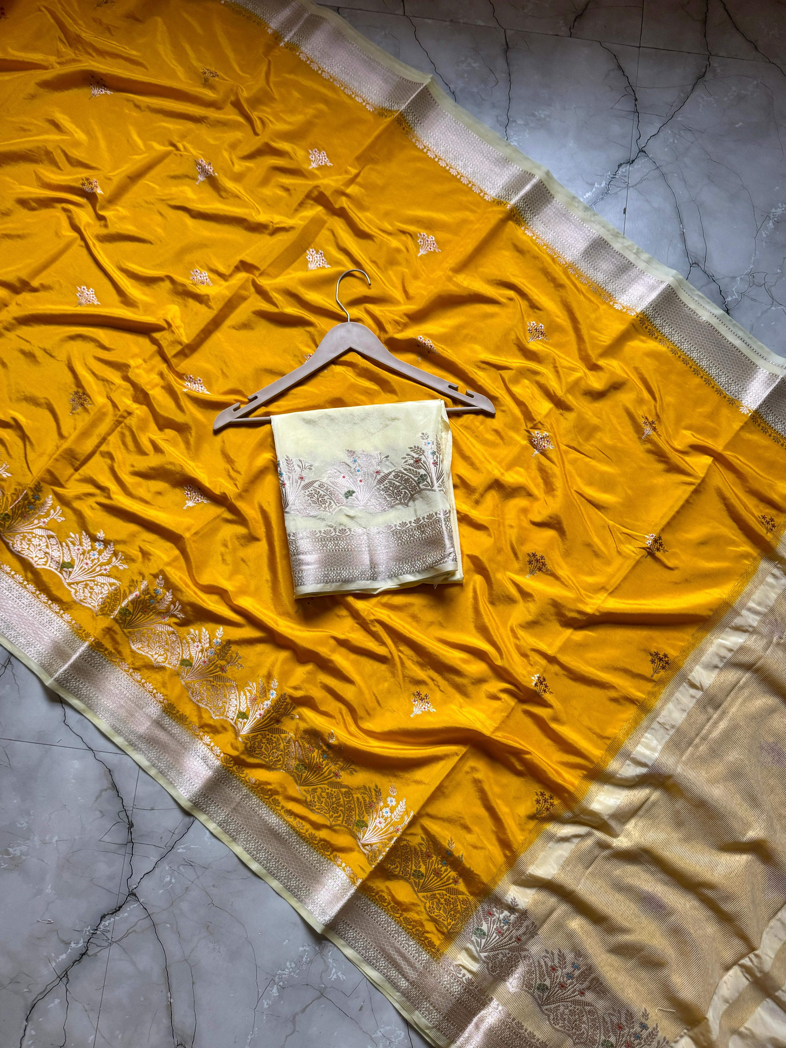 Handloom Raw Mango Silk Sarees